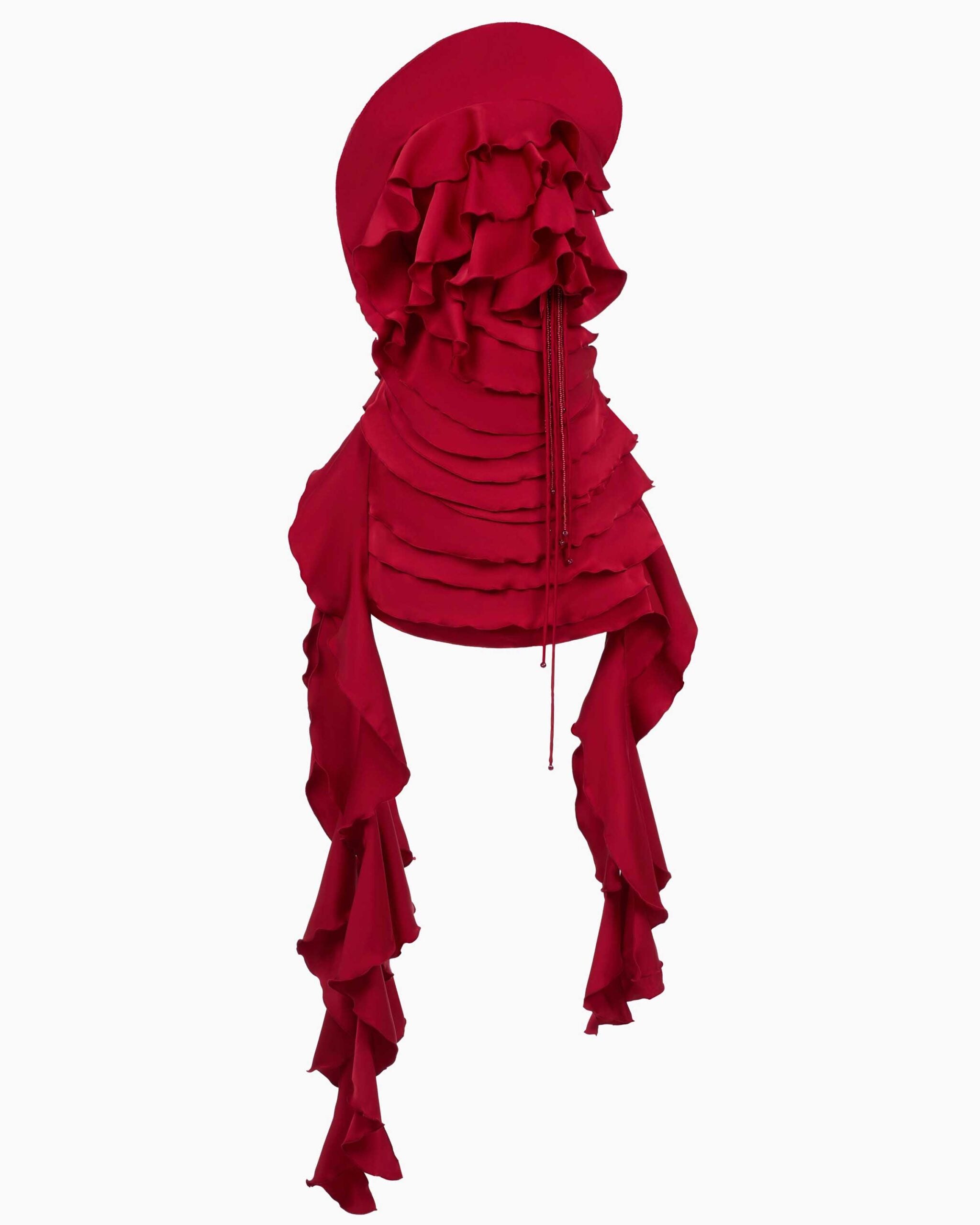 MUST HAVE Floral ruffle mini with pearl detailing
