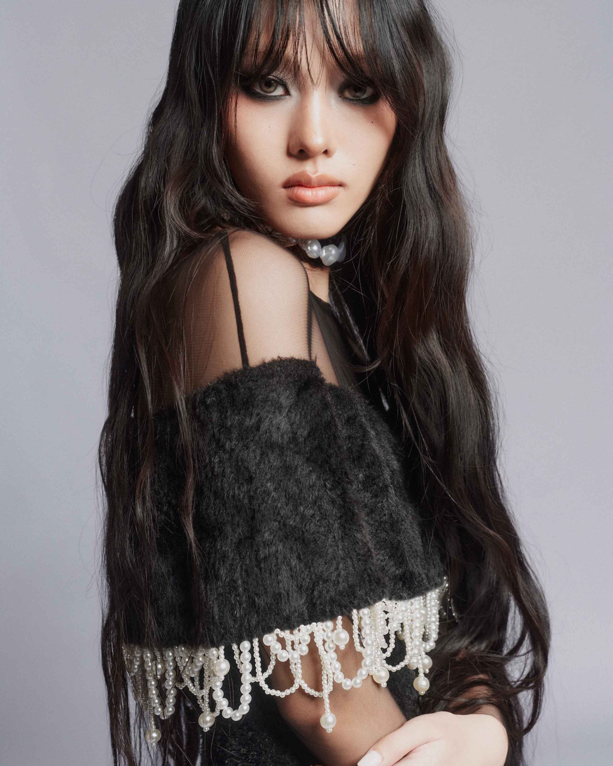 MUST HAVE Pearl fringe tiered mini dress