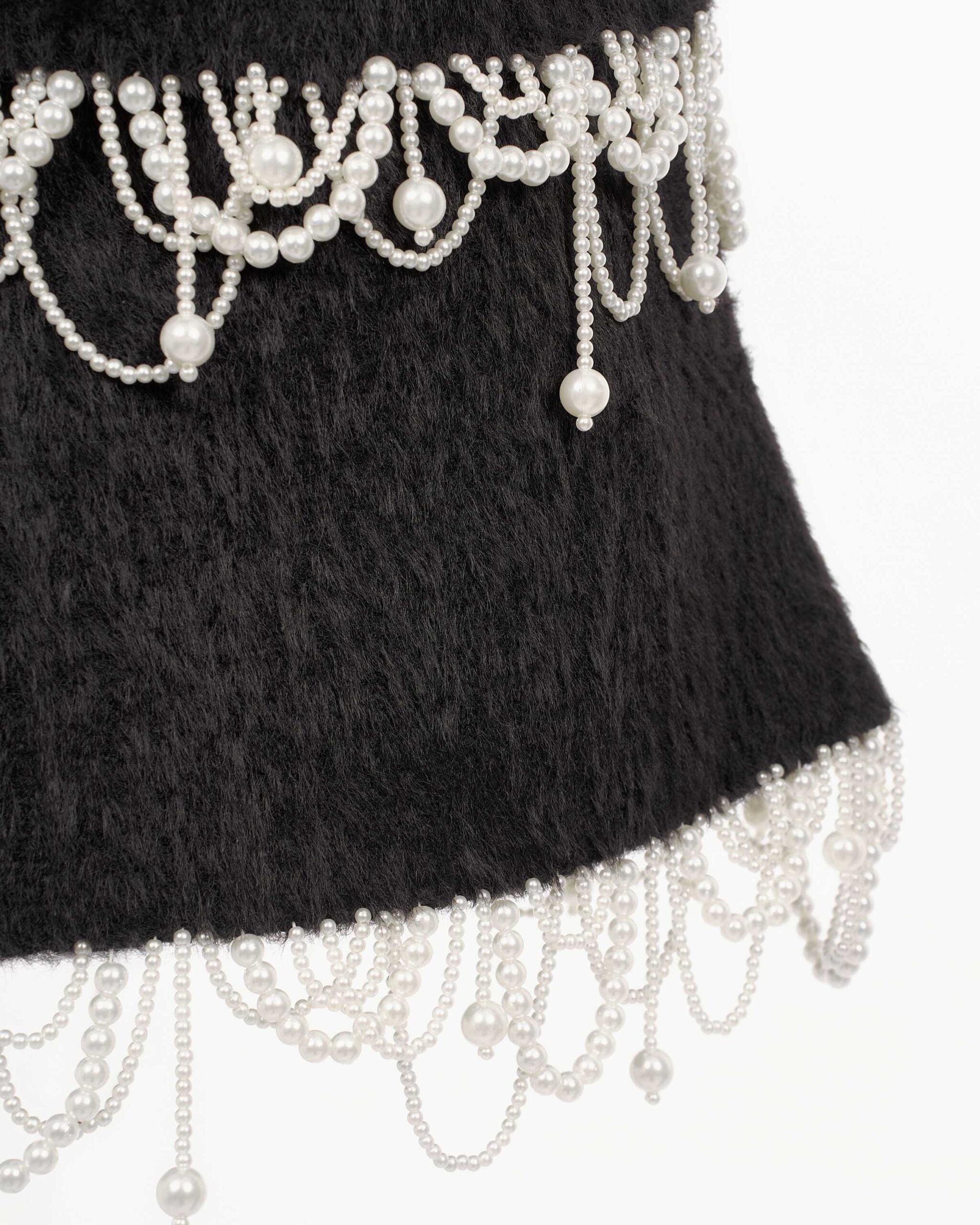 MUST HAVE Pearl fringe tiered mini dress