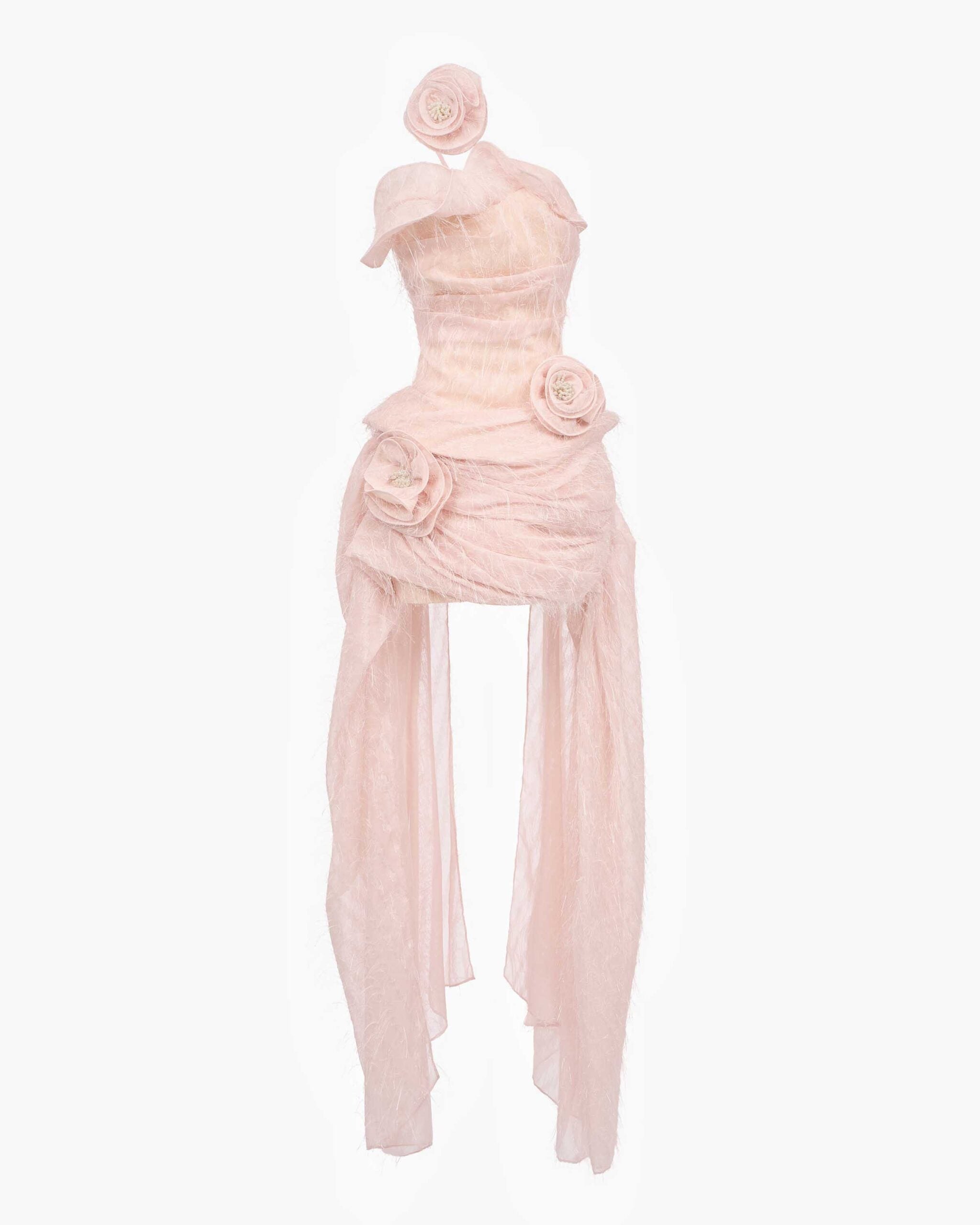 MUST HAVE Glitter fringe mullet dress with pearl