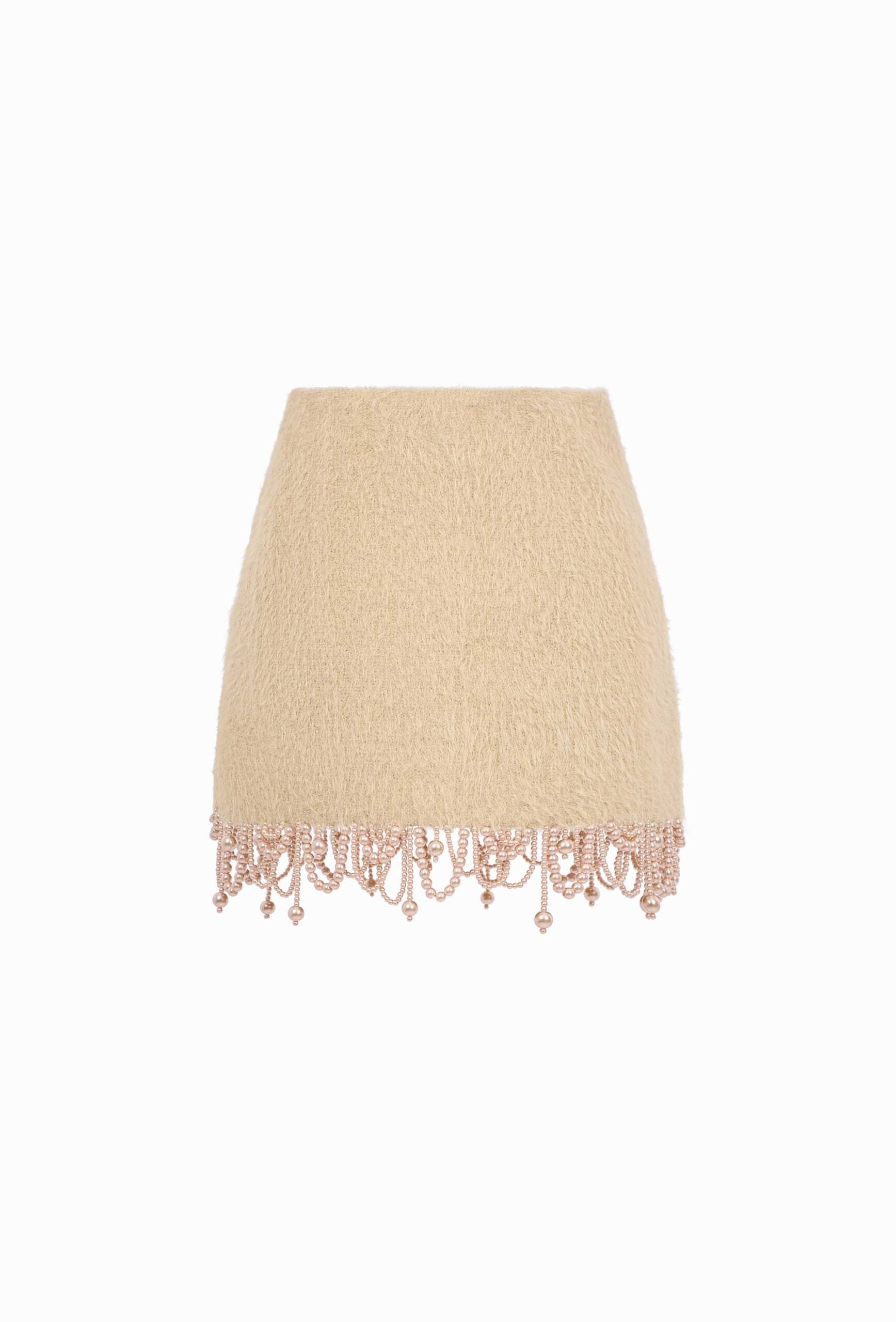 MUST HAVE Pearl fringe nude beige set (Seperate)