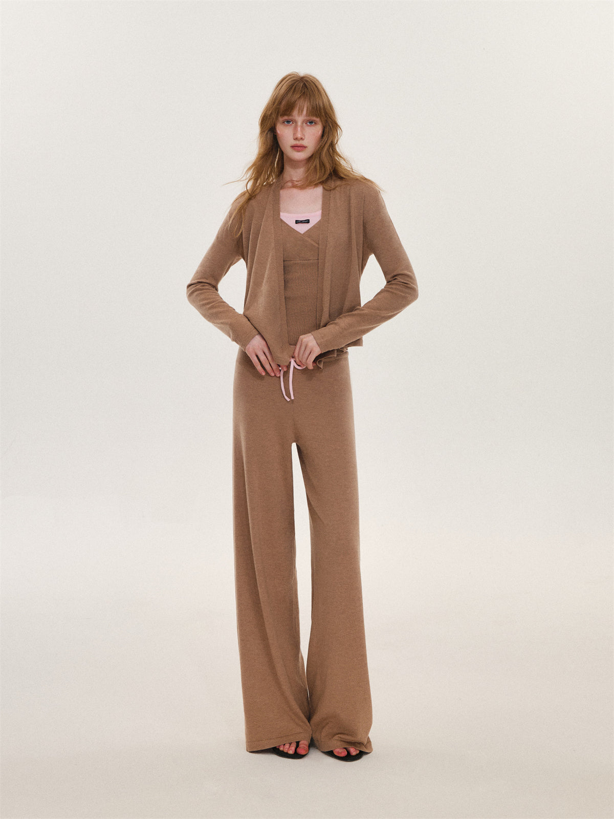 Asgony ASG26636&ASG26637&ASG26638 Faux-Layered Knit Set
