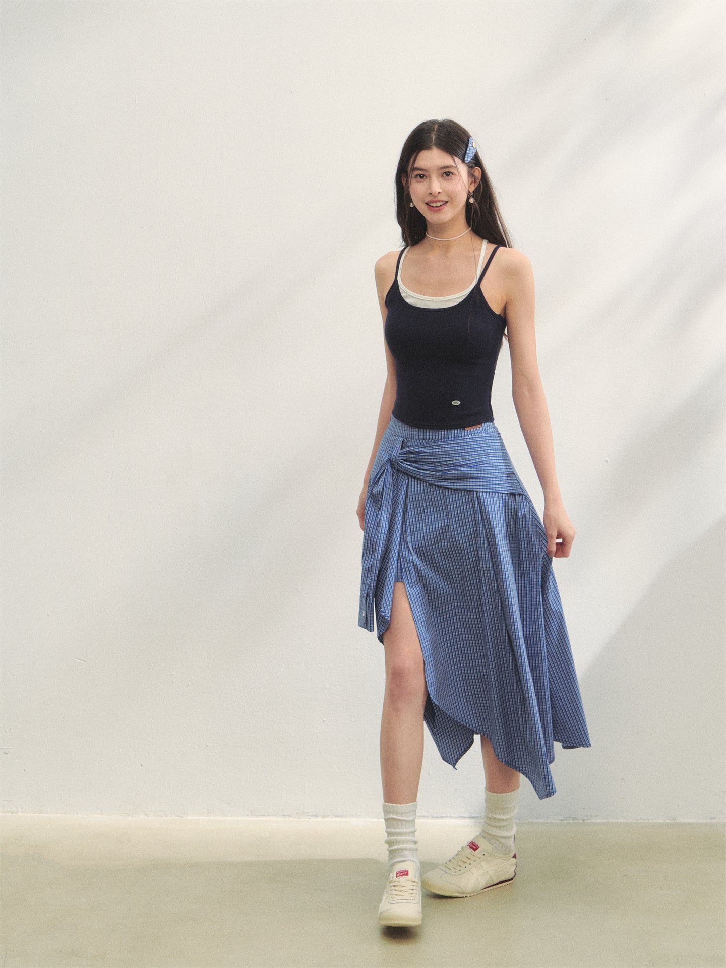 AsGony ASG25284 Color blocking camisole