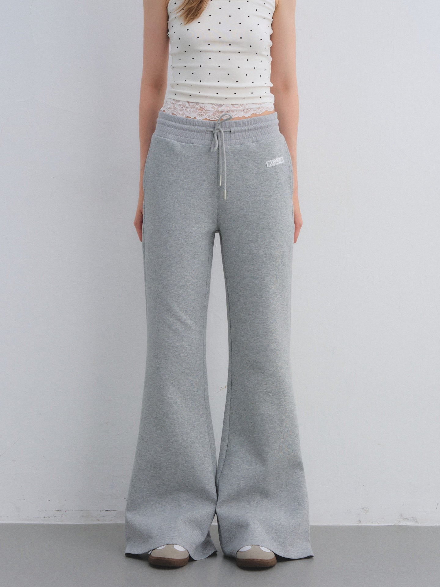 AsGony ASG25665&ASG25667 Big collar hooded zipper sweatshirt jacket + sweatpants set