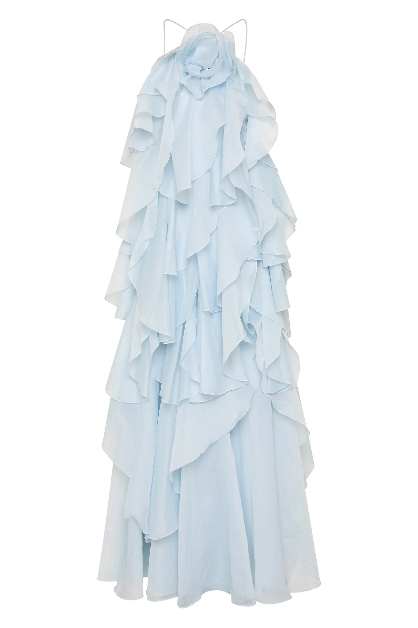 Aje Pandorea Layered Maxi Dress(Silver blue)