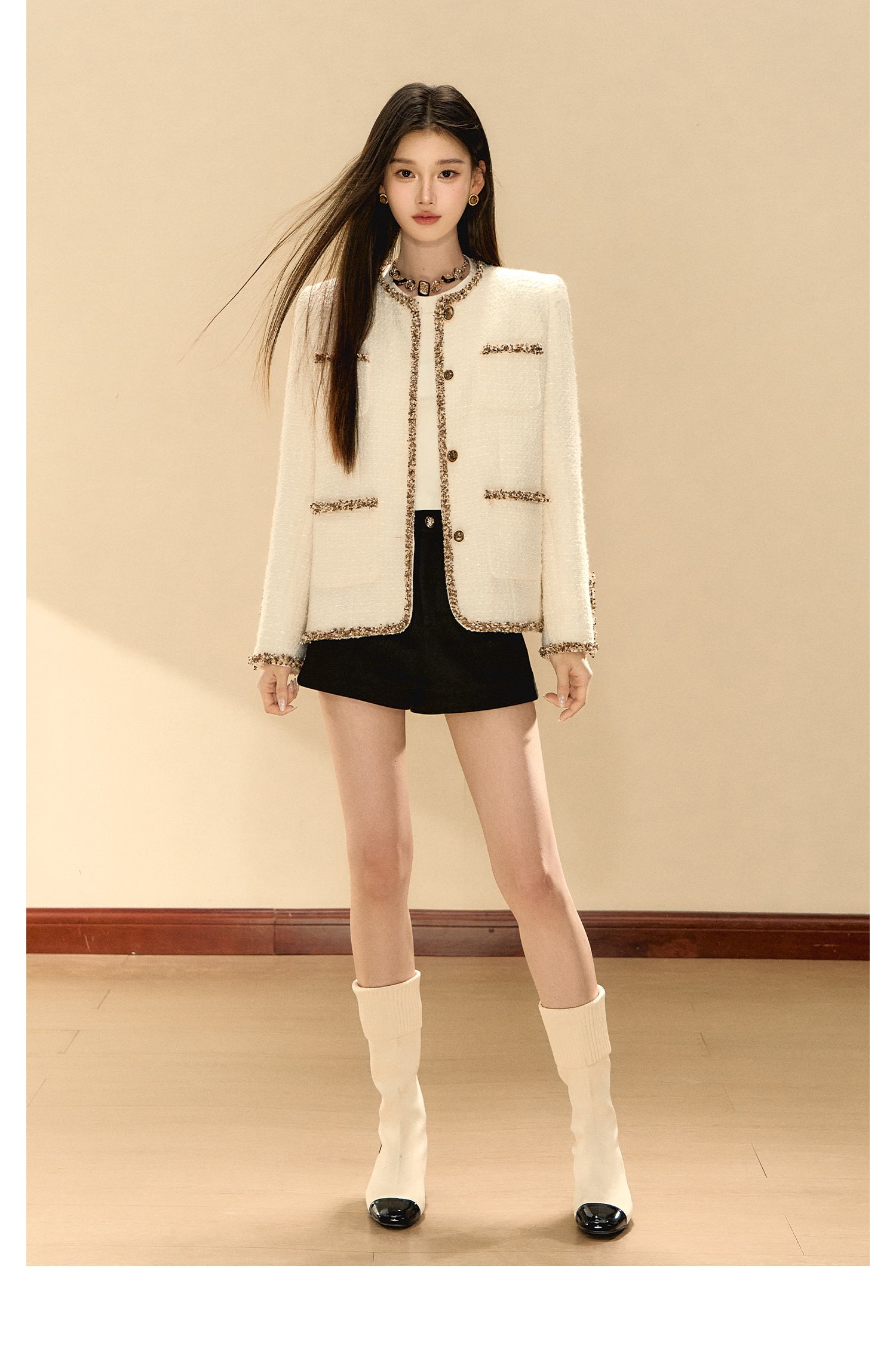 OShea Color blocking ribbon jacket