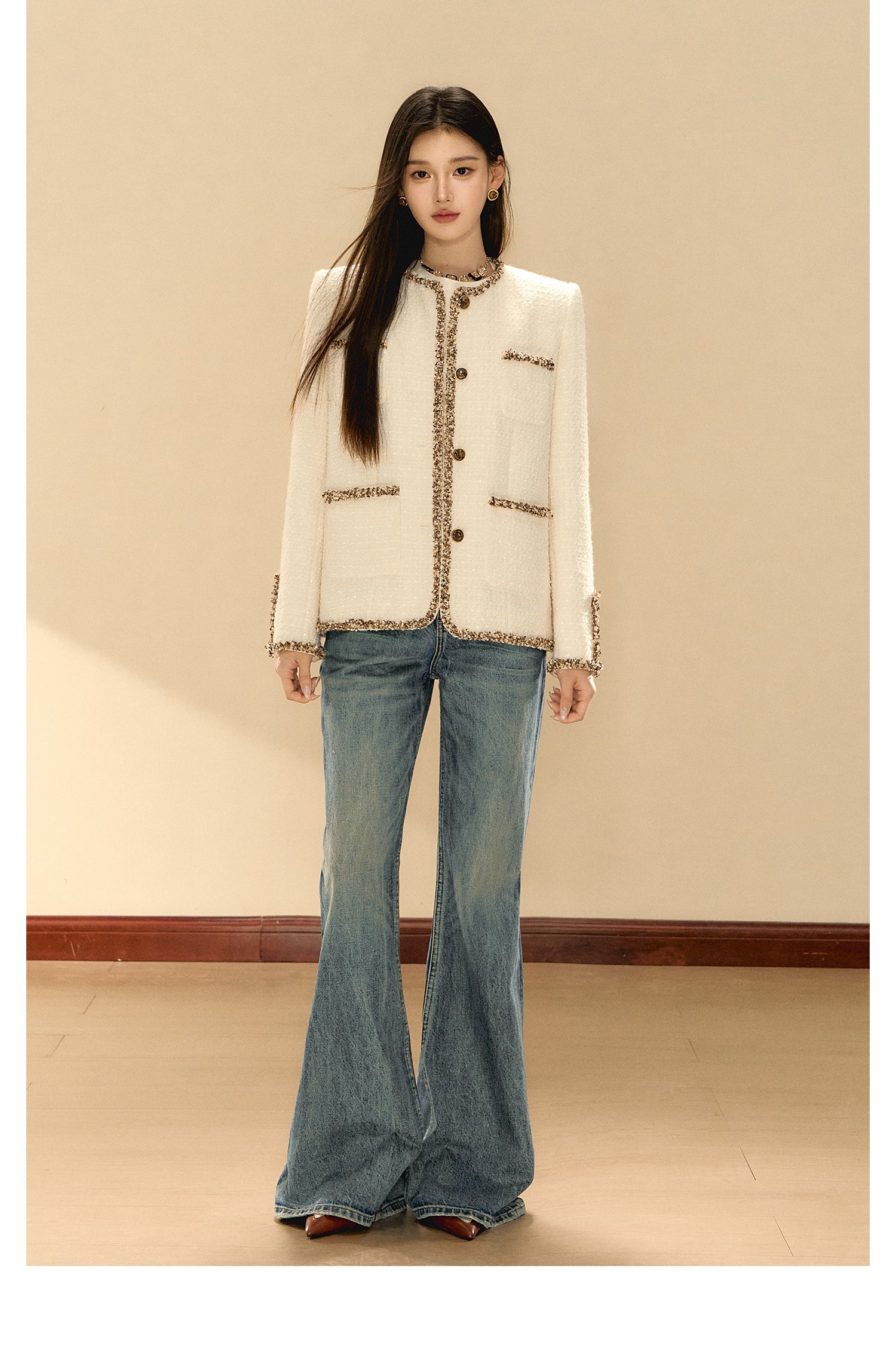 OShea Color blocking ribbon jacket