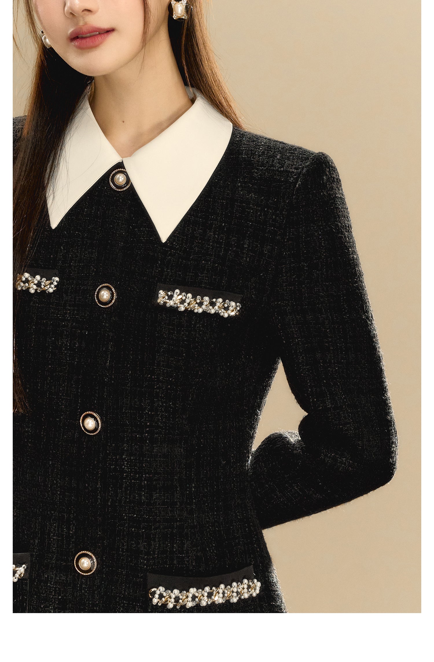OShea 4C01L915 Contrast Button-Down Dress