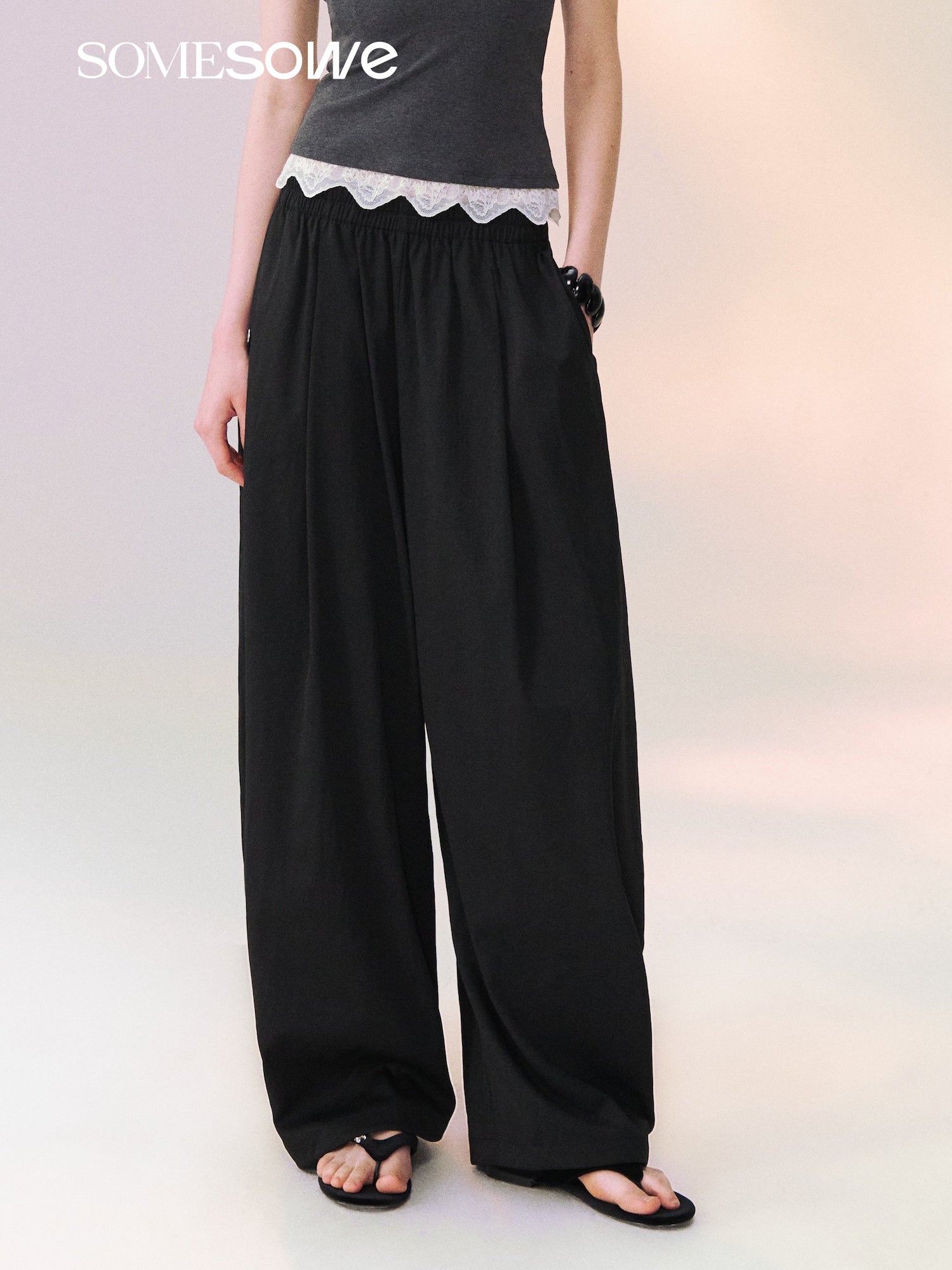 SOMESOWE S2609113 Loose Lantern Pants