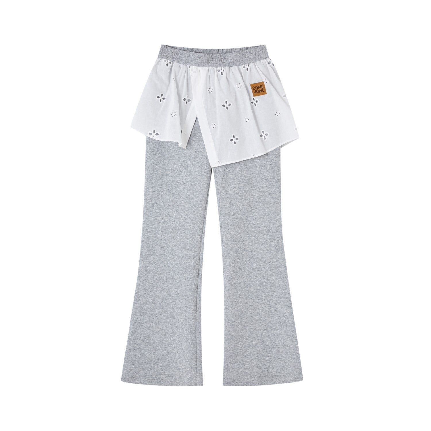SOMESOWE S2508195&S2508197 One shoulder hoodie + pants set