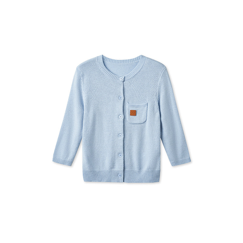 NAWS MY050325 Cloud wrapped mid sleeve knitted cardigan