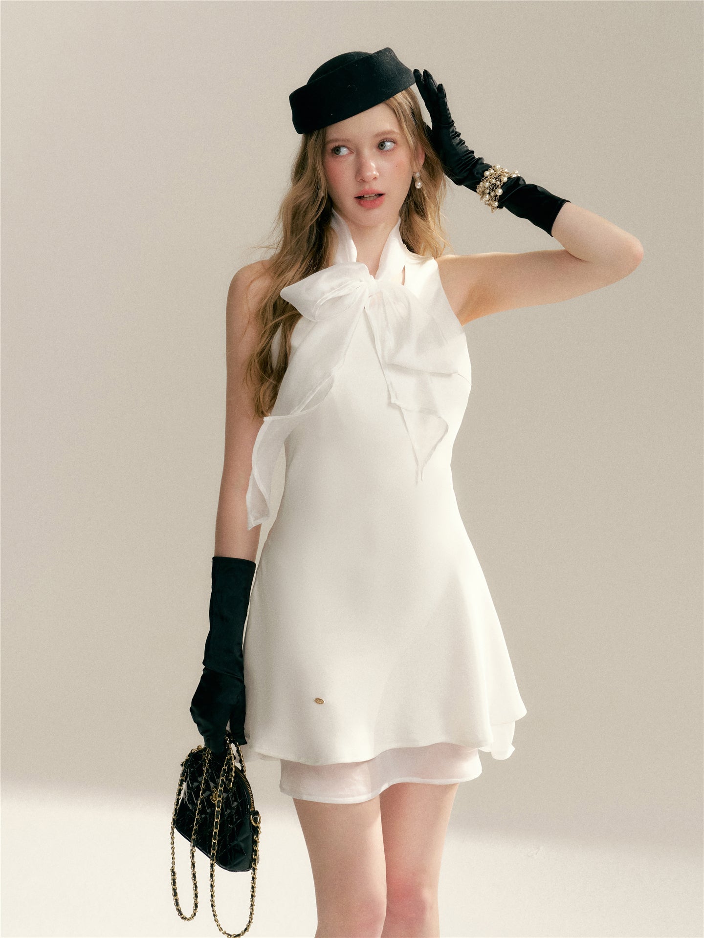 16DEWS 16D246054 Imitation acetic acid satin sleeveless A-line dress