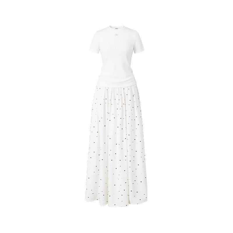 NAWS Q020825 Polka short sleeved dress