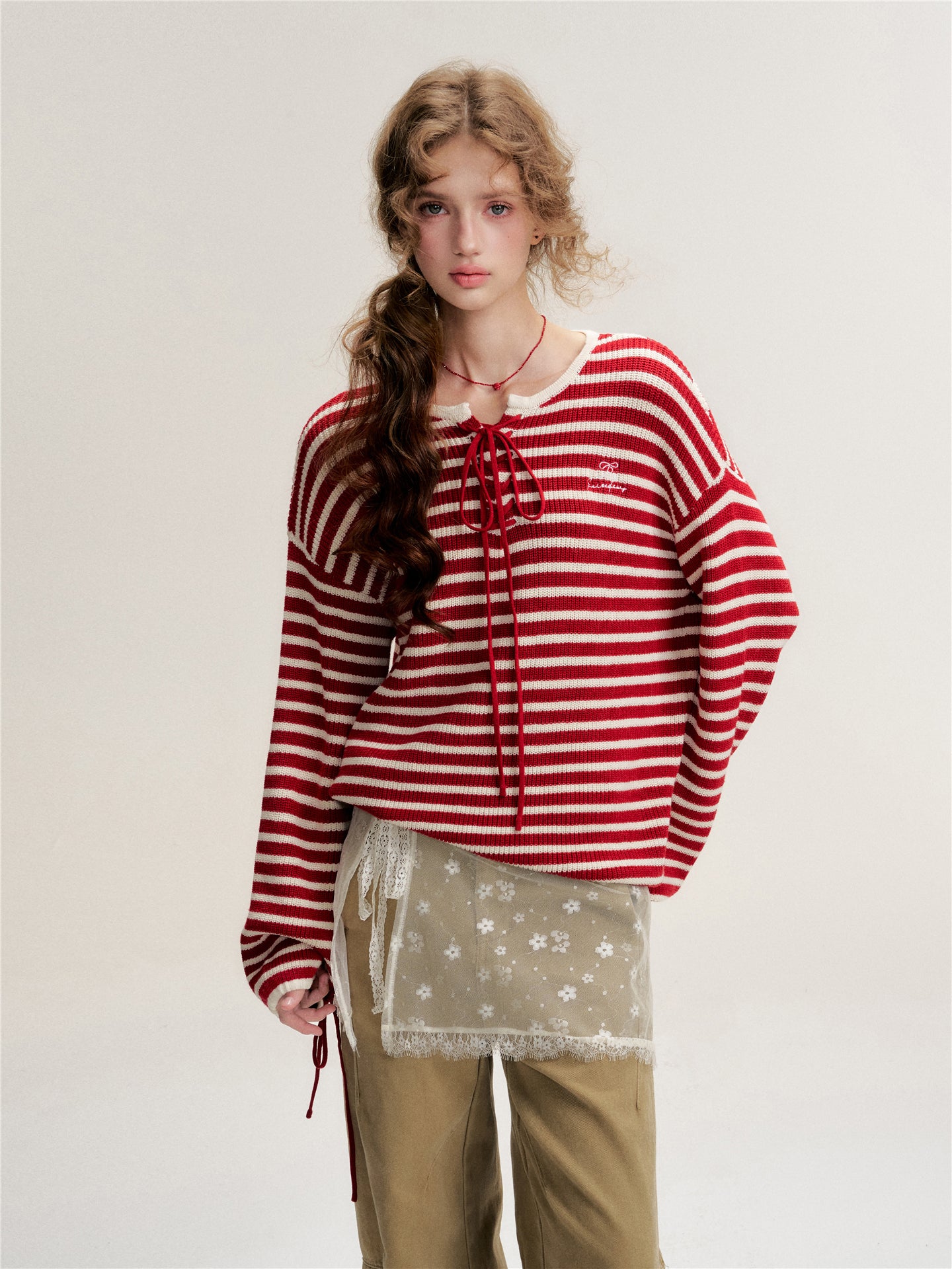 16DEWS 16D25472 Strap design pullover knitted top