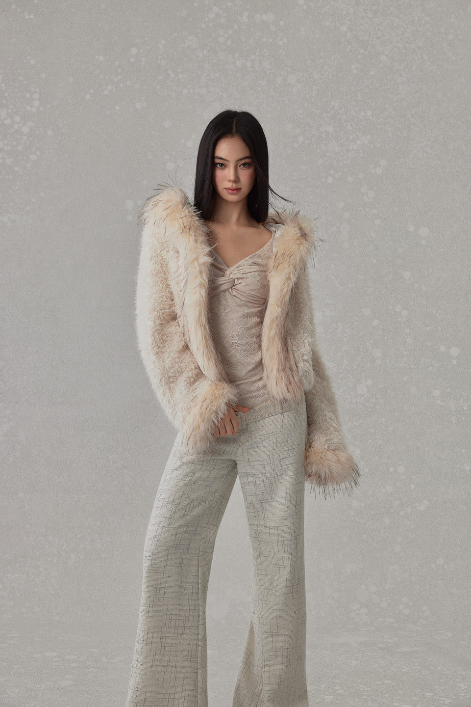 NONCESTNON N254 Lamb wool long coat