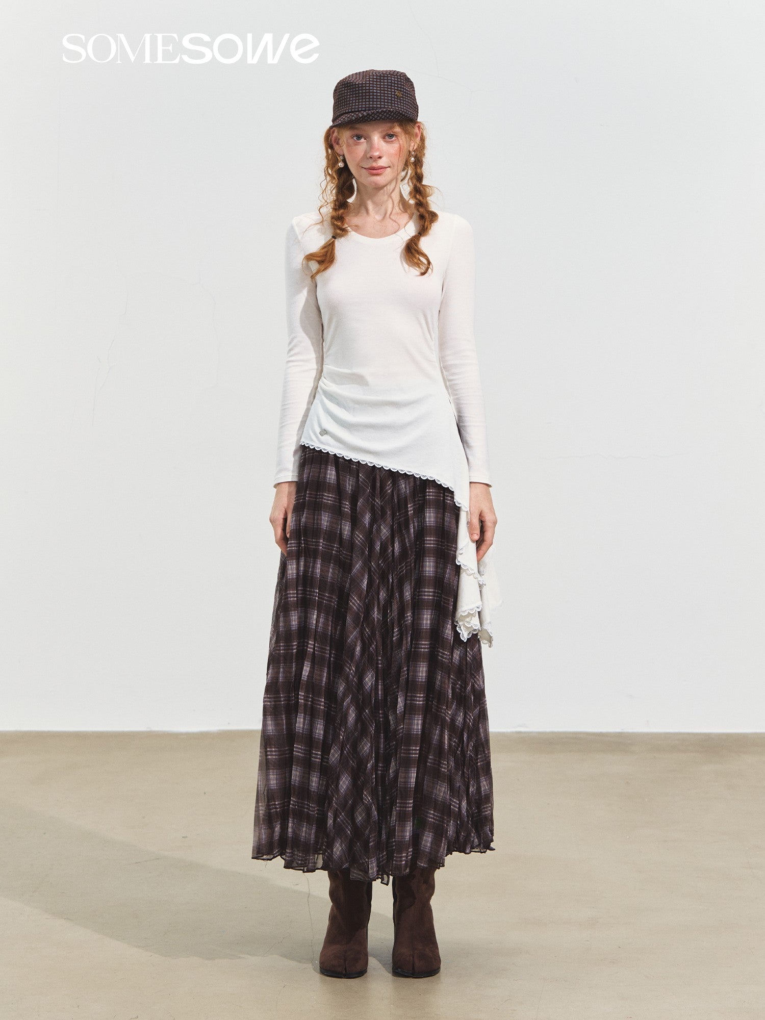 SOMESOWE S2508245 Asymmetric wrinkled top