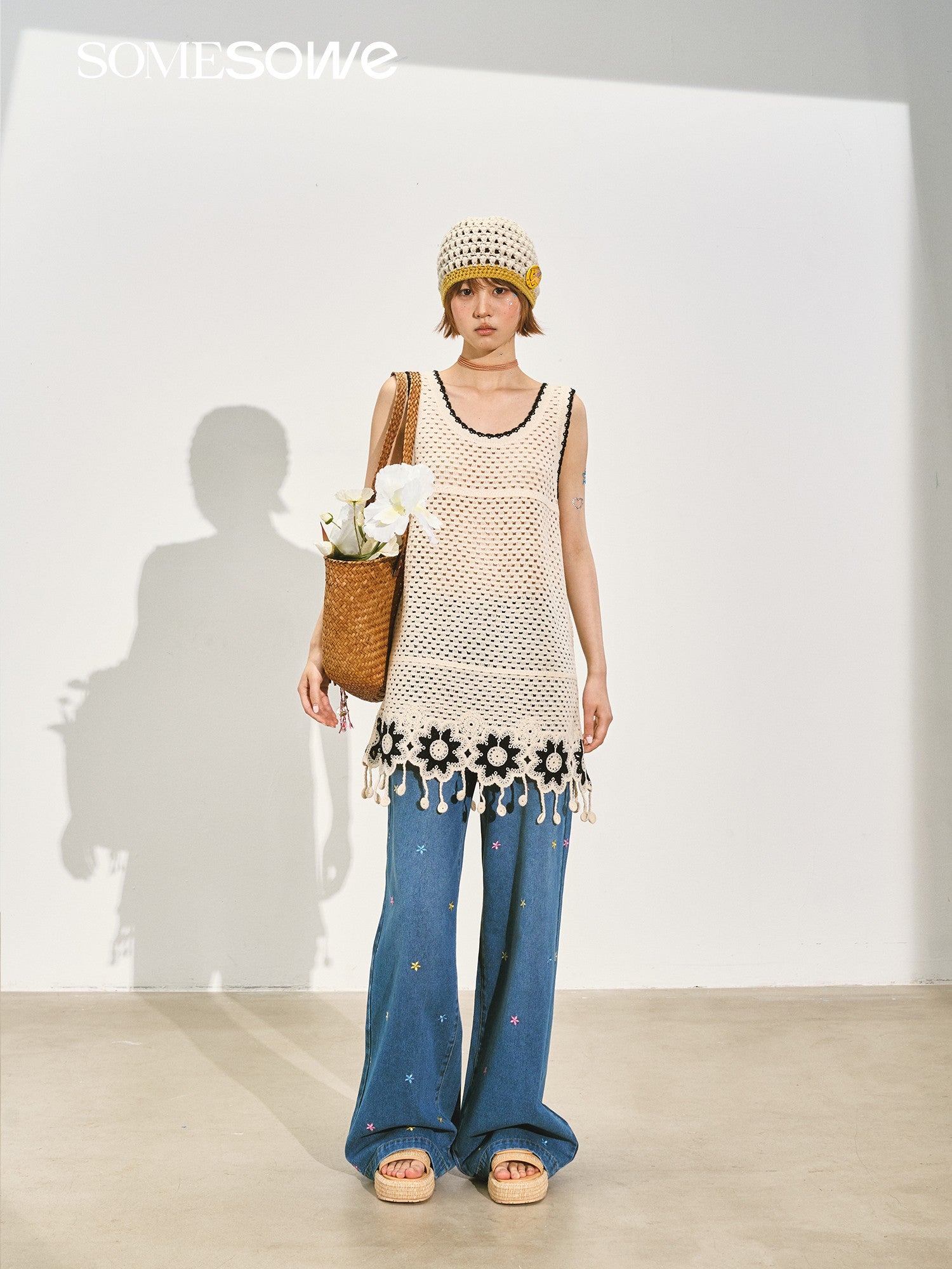 SOMESOWE S2508148 Crochet vest top