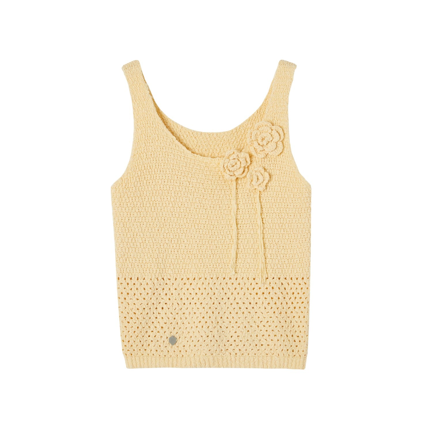SOMESOWE S2508151 Handmade flower crochet vest (2color)
