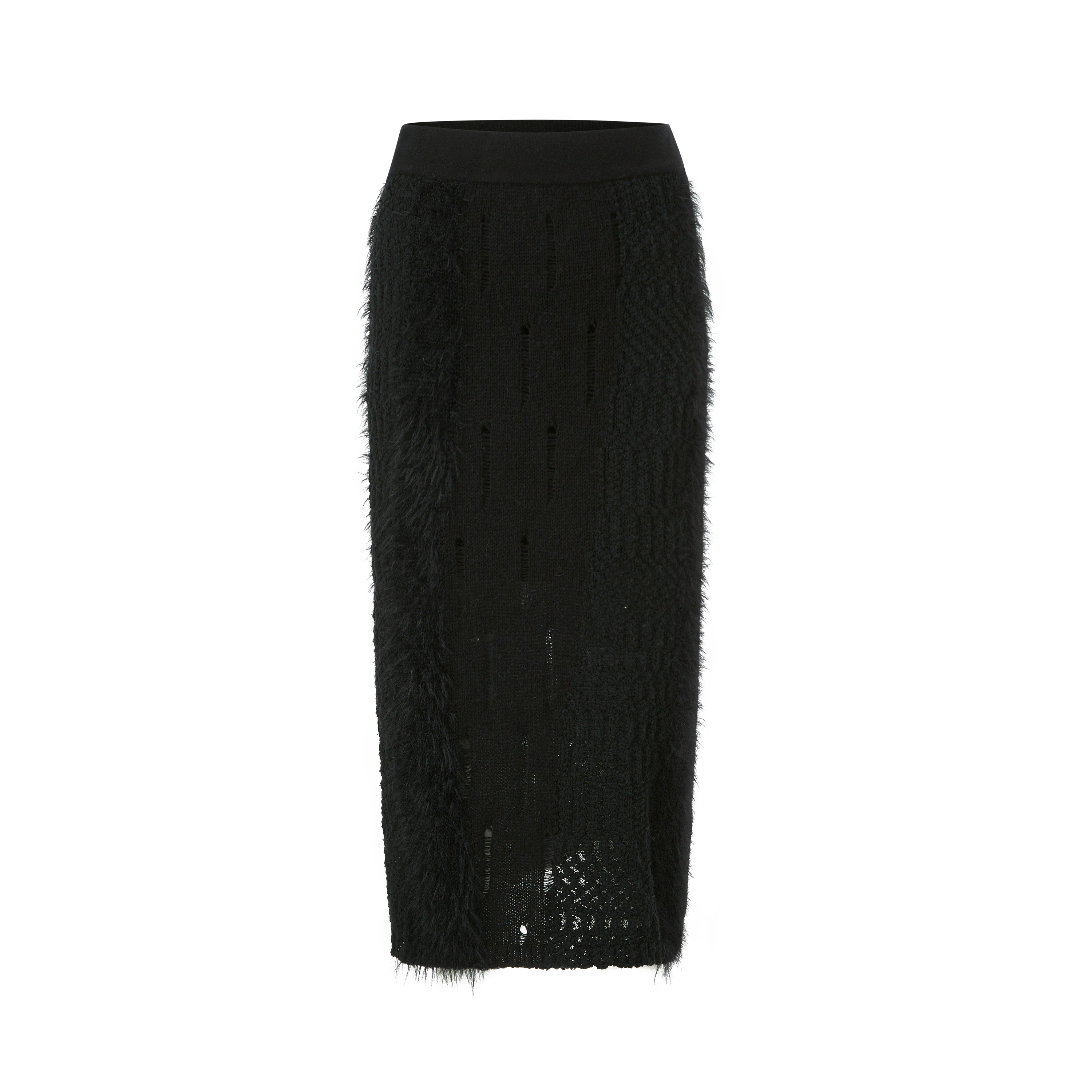 Lafreedom Soft Mohair Black Set(top or midi skirt)