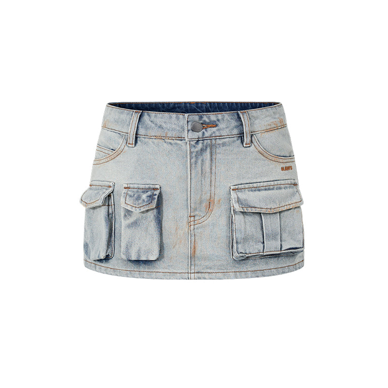 NAWS DQ020125 Ceramic denim skirt (2color)