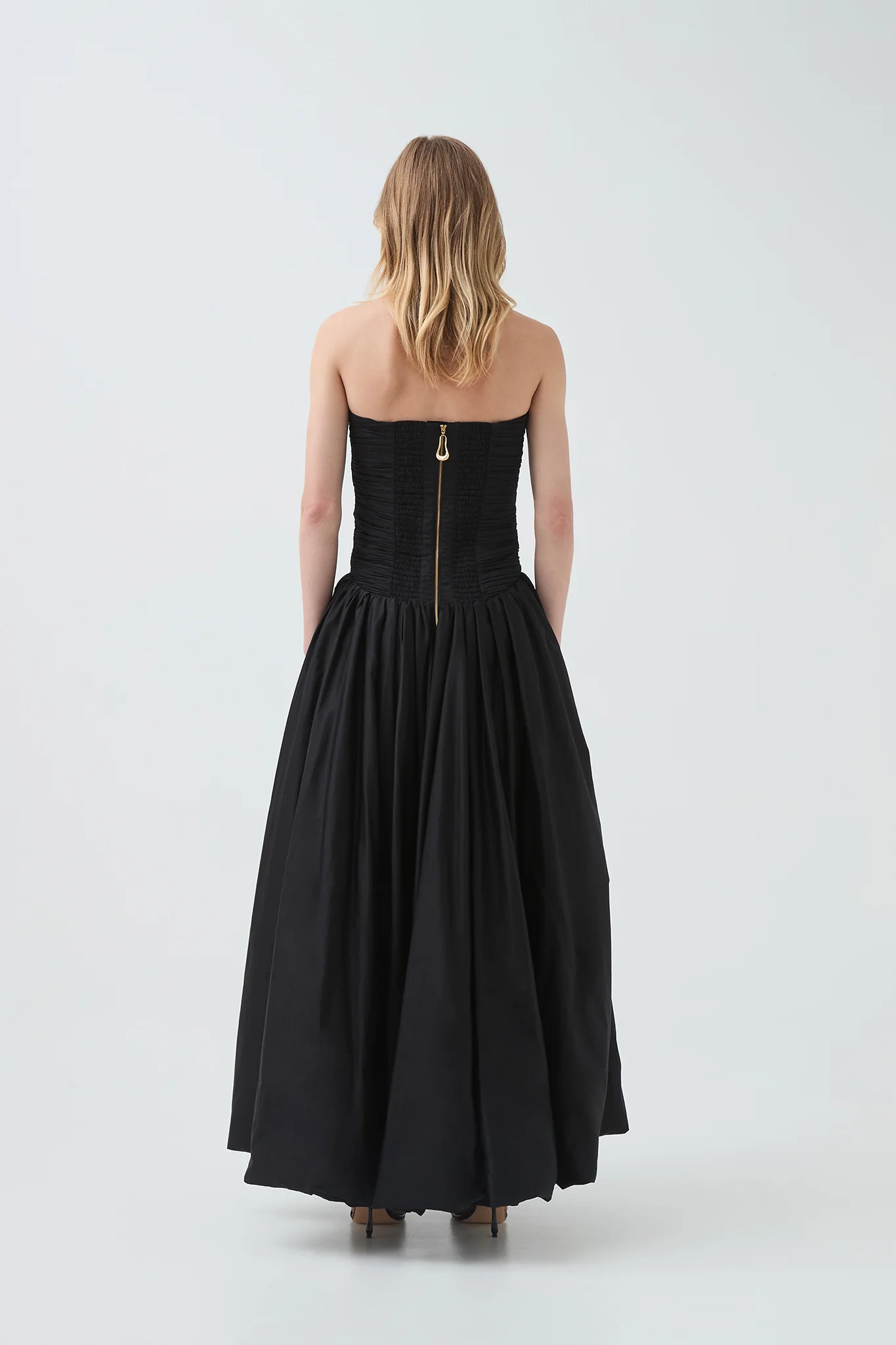 Aje Violette Bubble Hem Maxi Dress(Black)