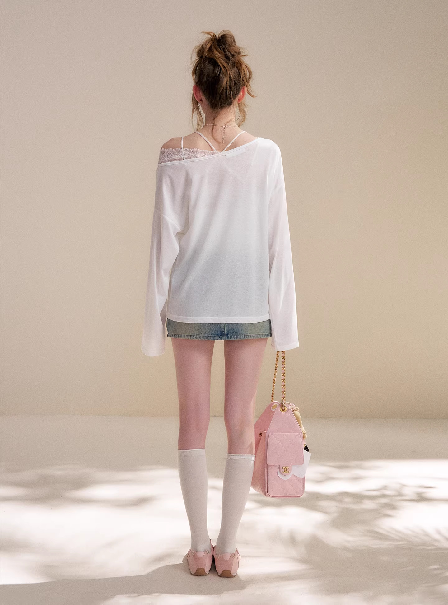 Kroche KE4054 Off shoulder lace top