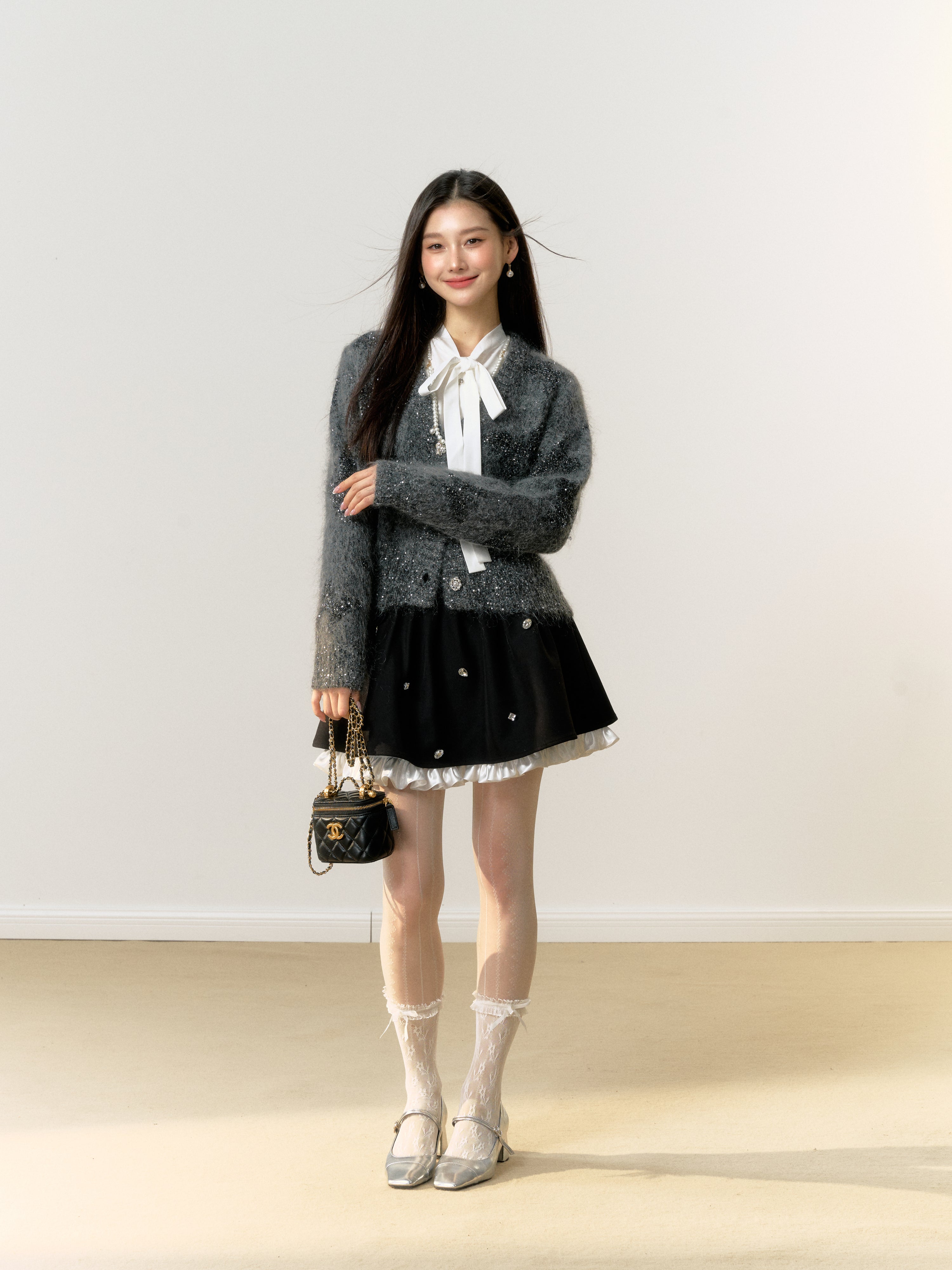 Lafreedom Grey Butterfly Cardigan