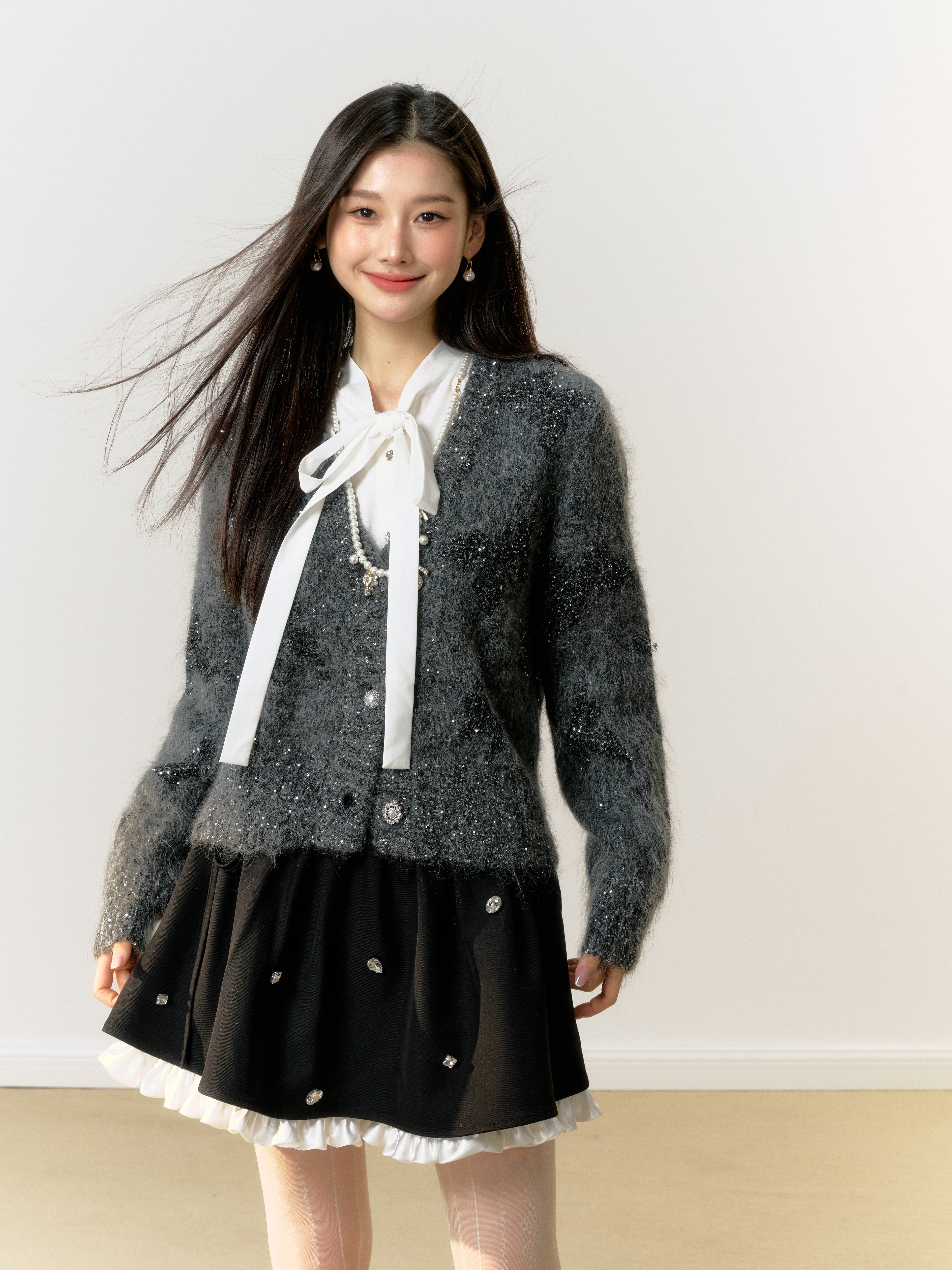 Lafreedom Grey Butterfly Cardigan