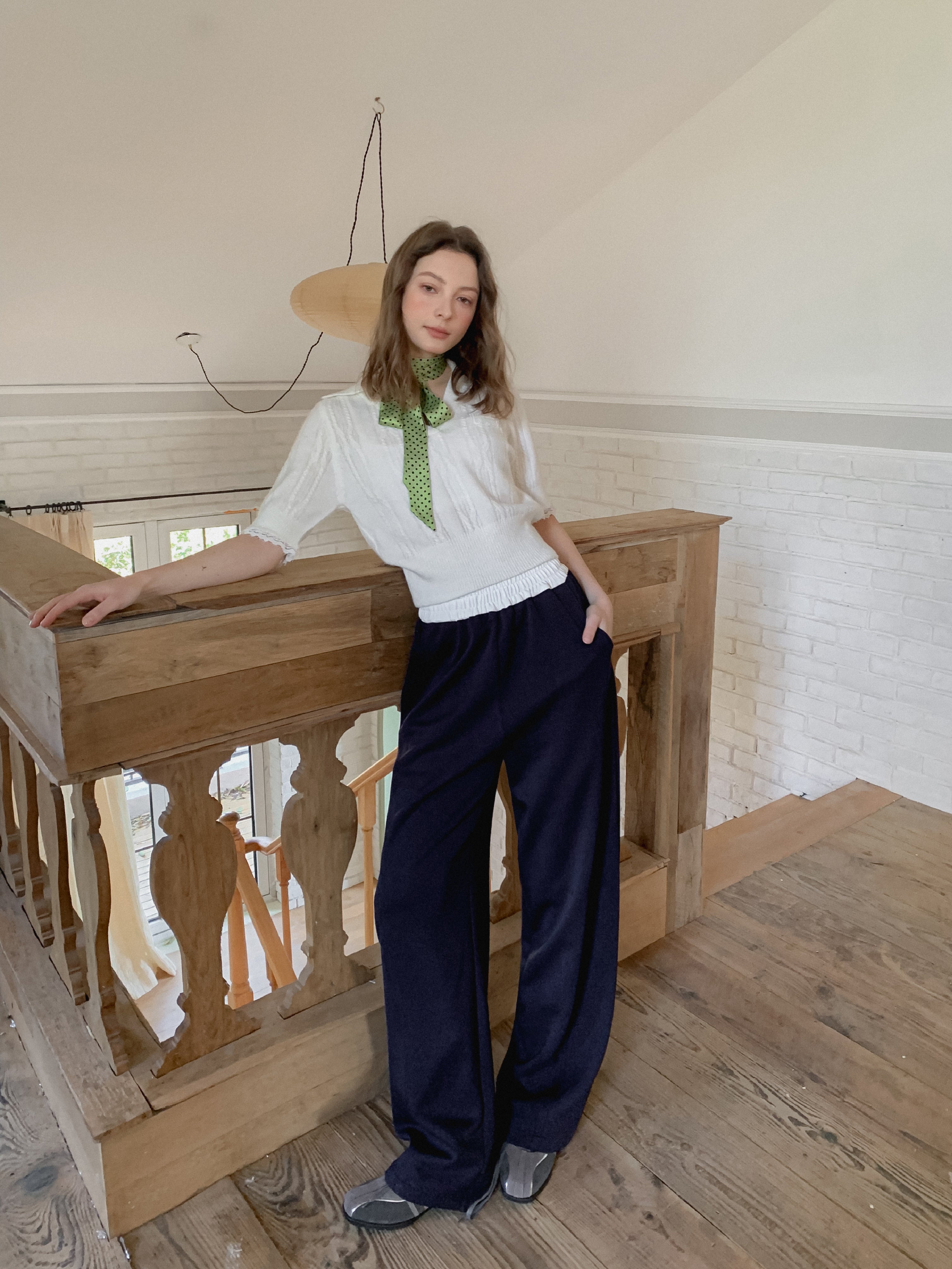 Lafreedom LAF350125 Loose navy blue sweatpants