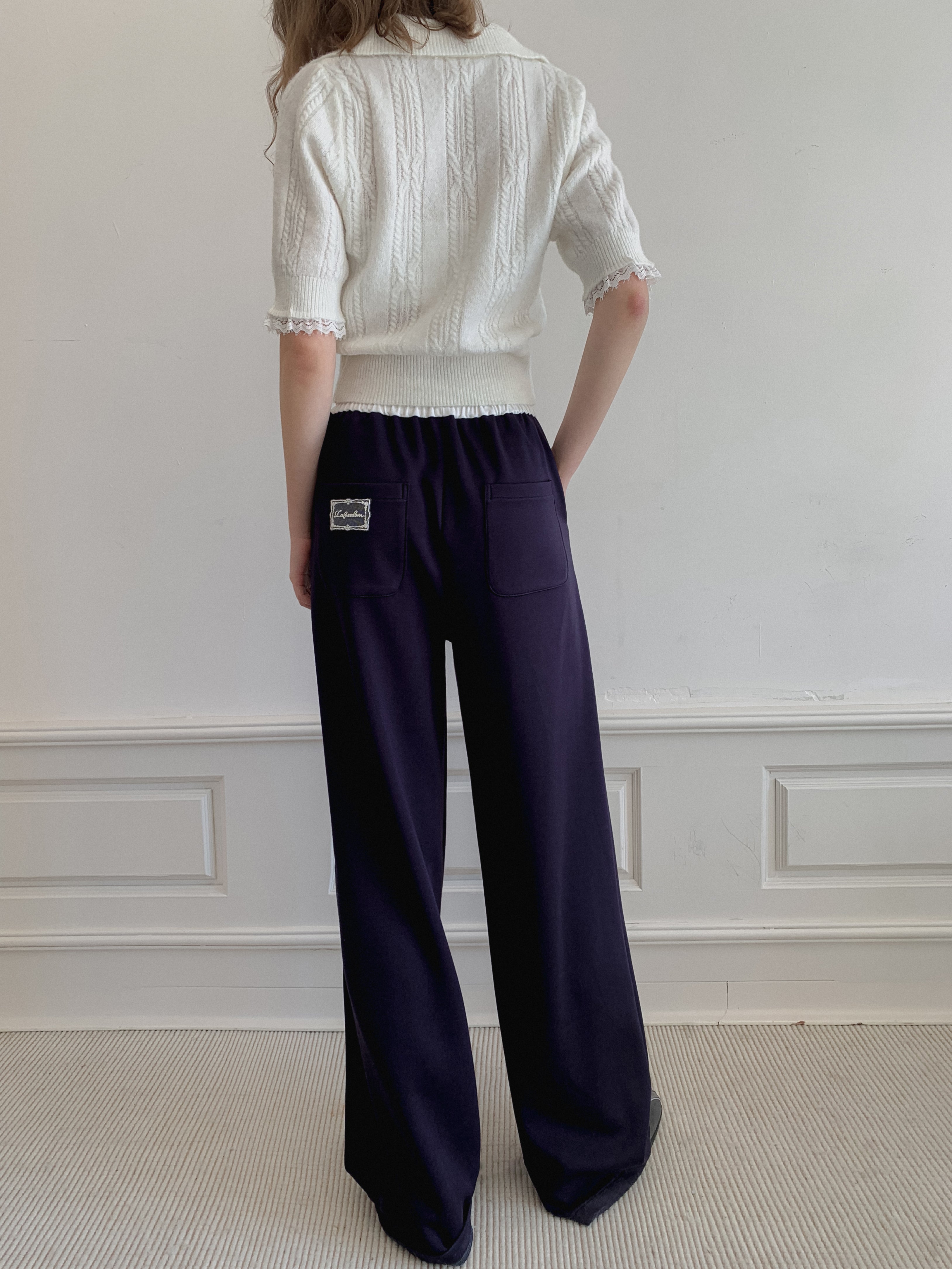 Lafreedom LAF350125 Loose navy blue sweatpants