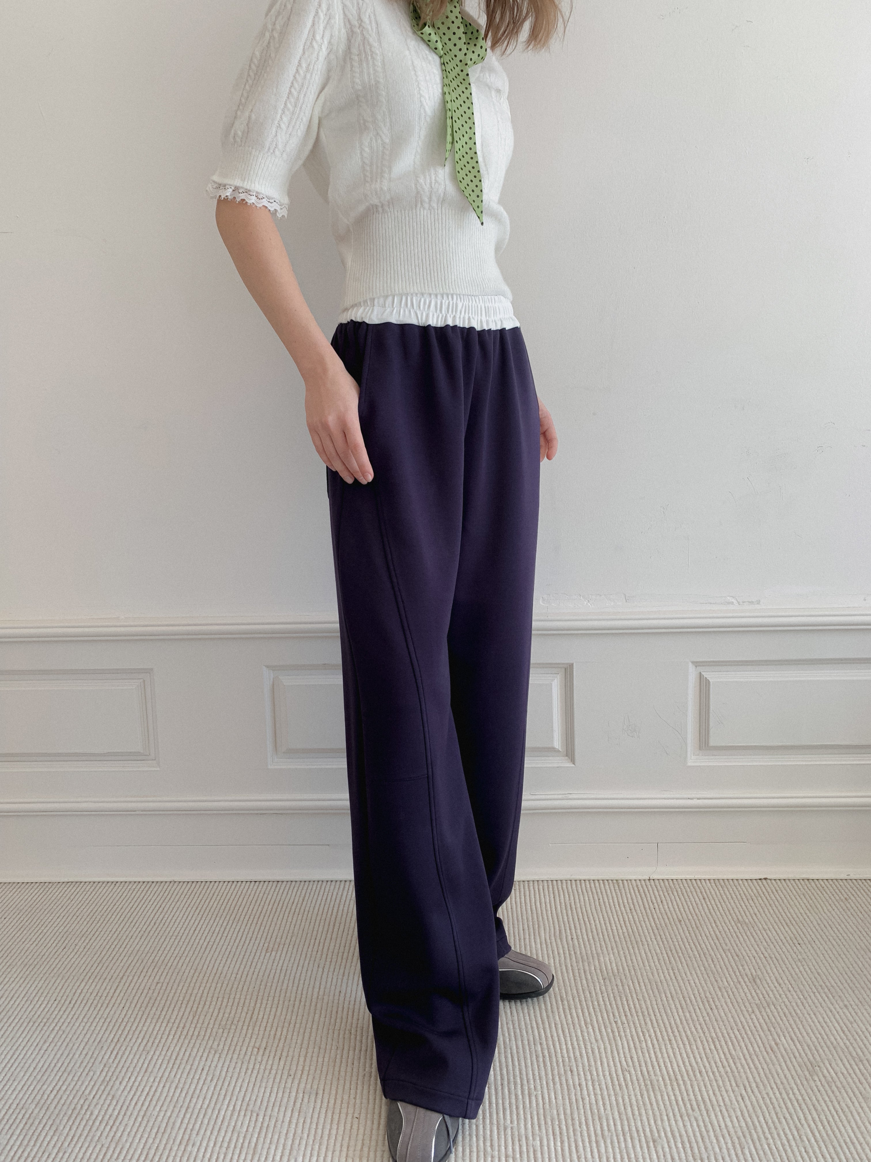 Lafreedom LAF350125 Loose navy blue sweatpants