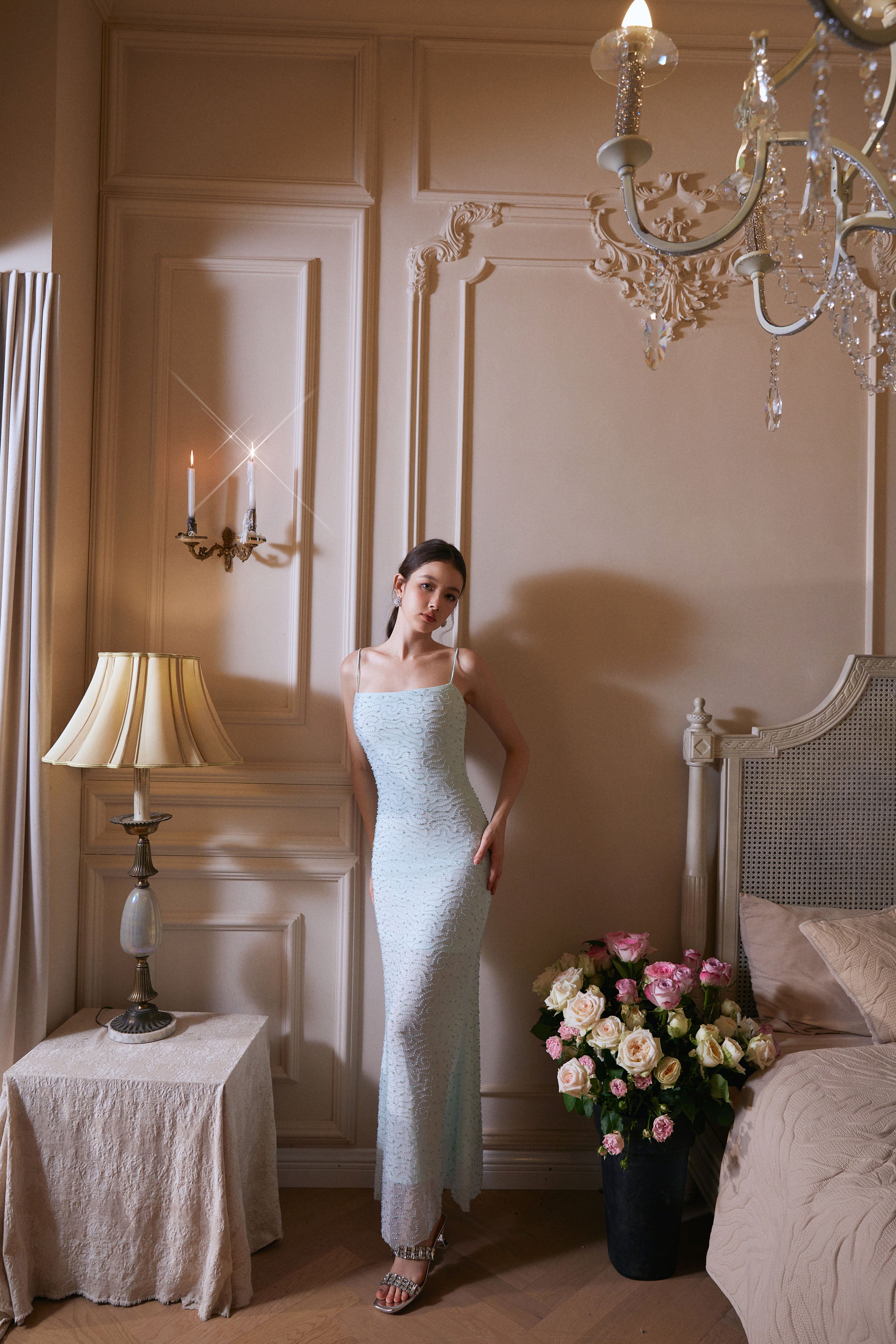 Wardrobes by chen Green Beaded Dress