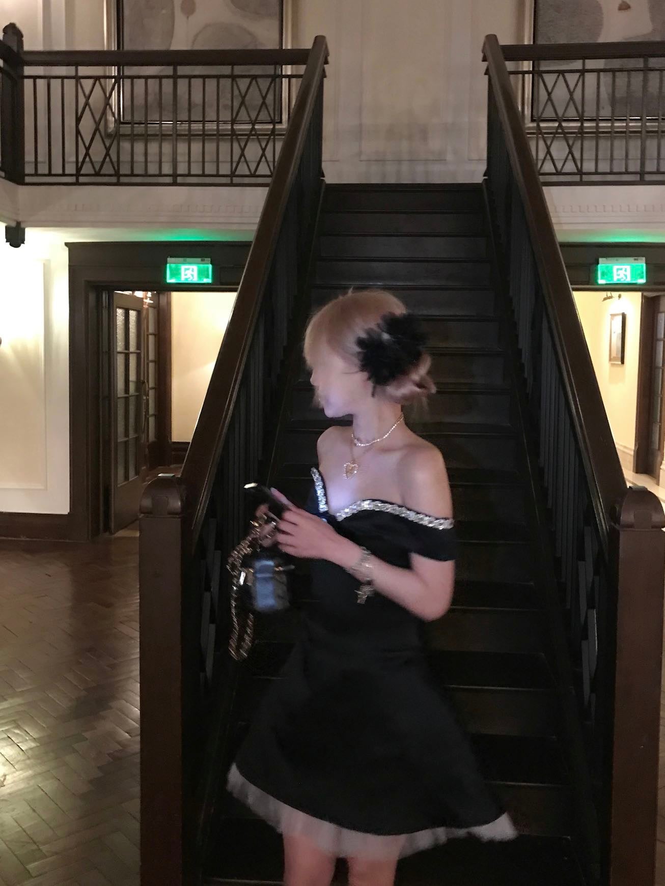 BEKITTY Diamond Slip Mini Dress