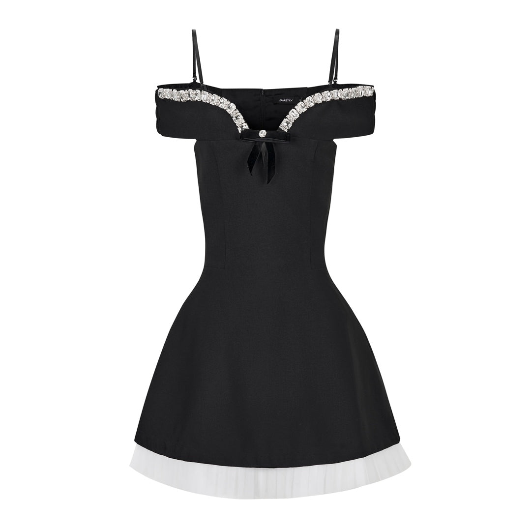 BEKITTY Diamond Slip Mini Dress