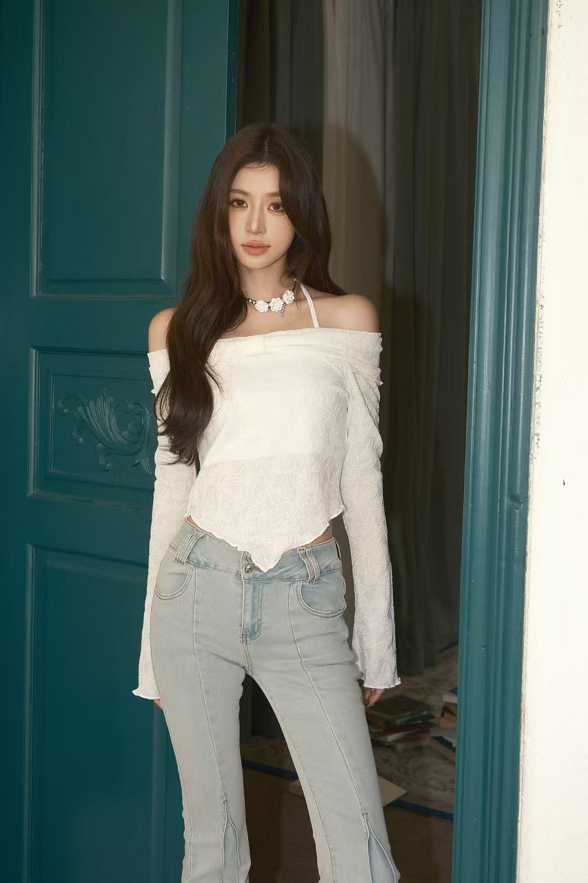 West.Y High-waisted flared jeans