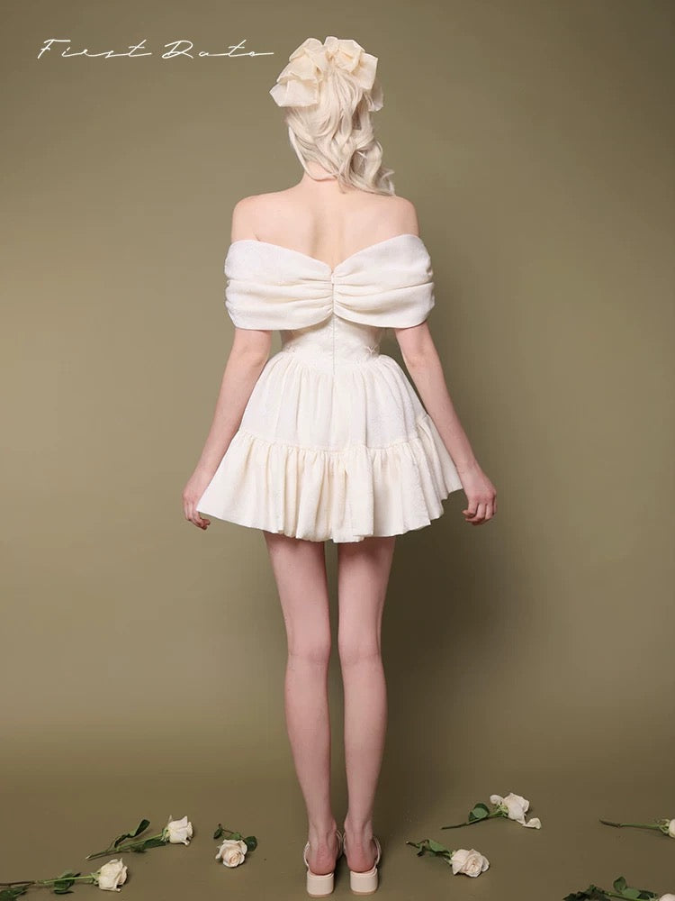 First Date SALE Off-Shoulder Bow Dress IN STOCK