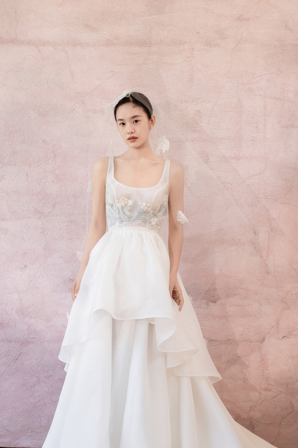 GORGEOUS Sea flowers embroidery dress