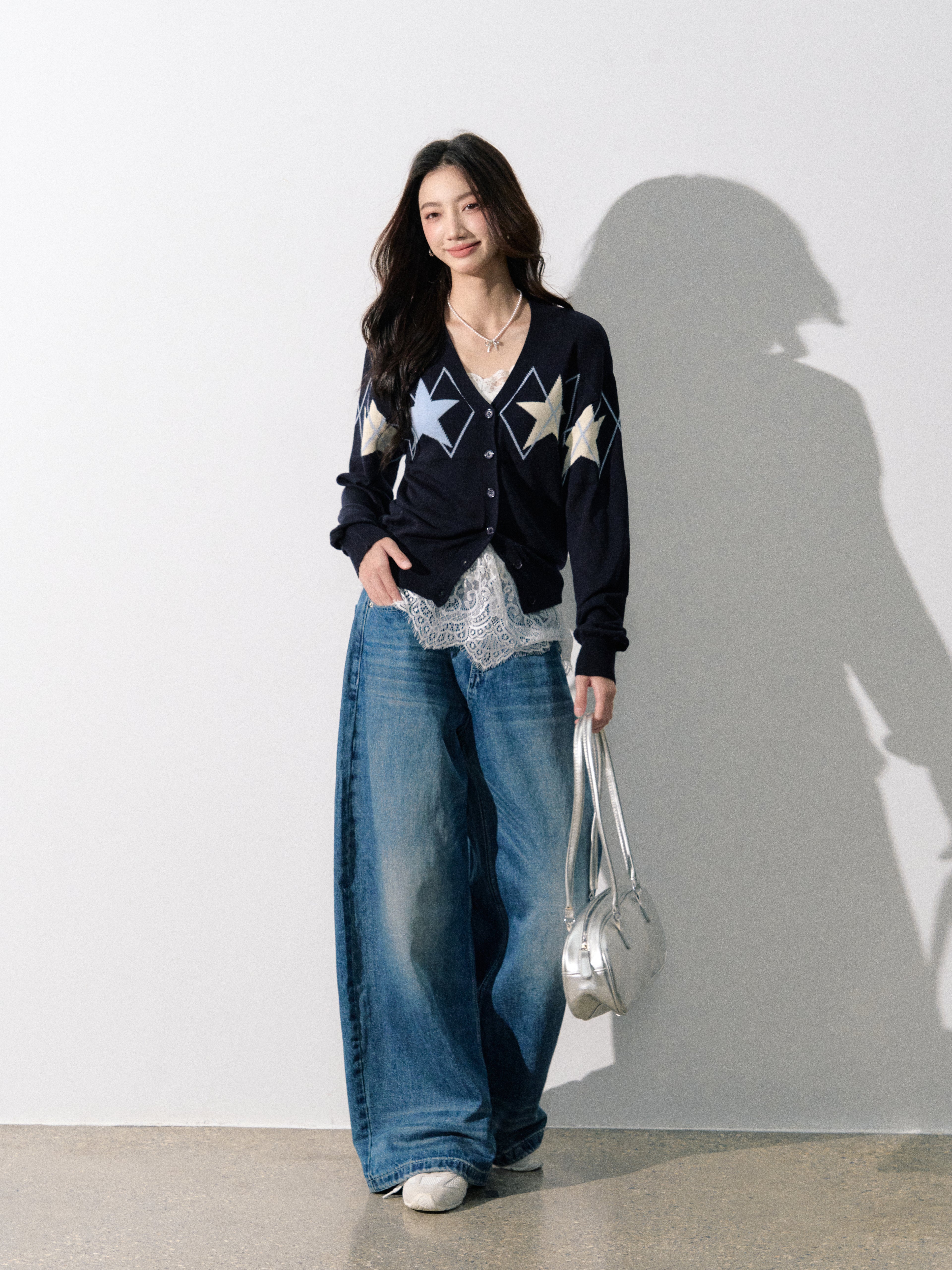 Lafreedom LAF350804 Vintage knitted cardigan
