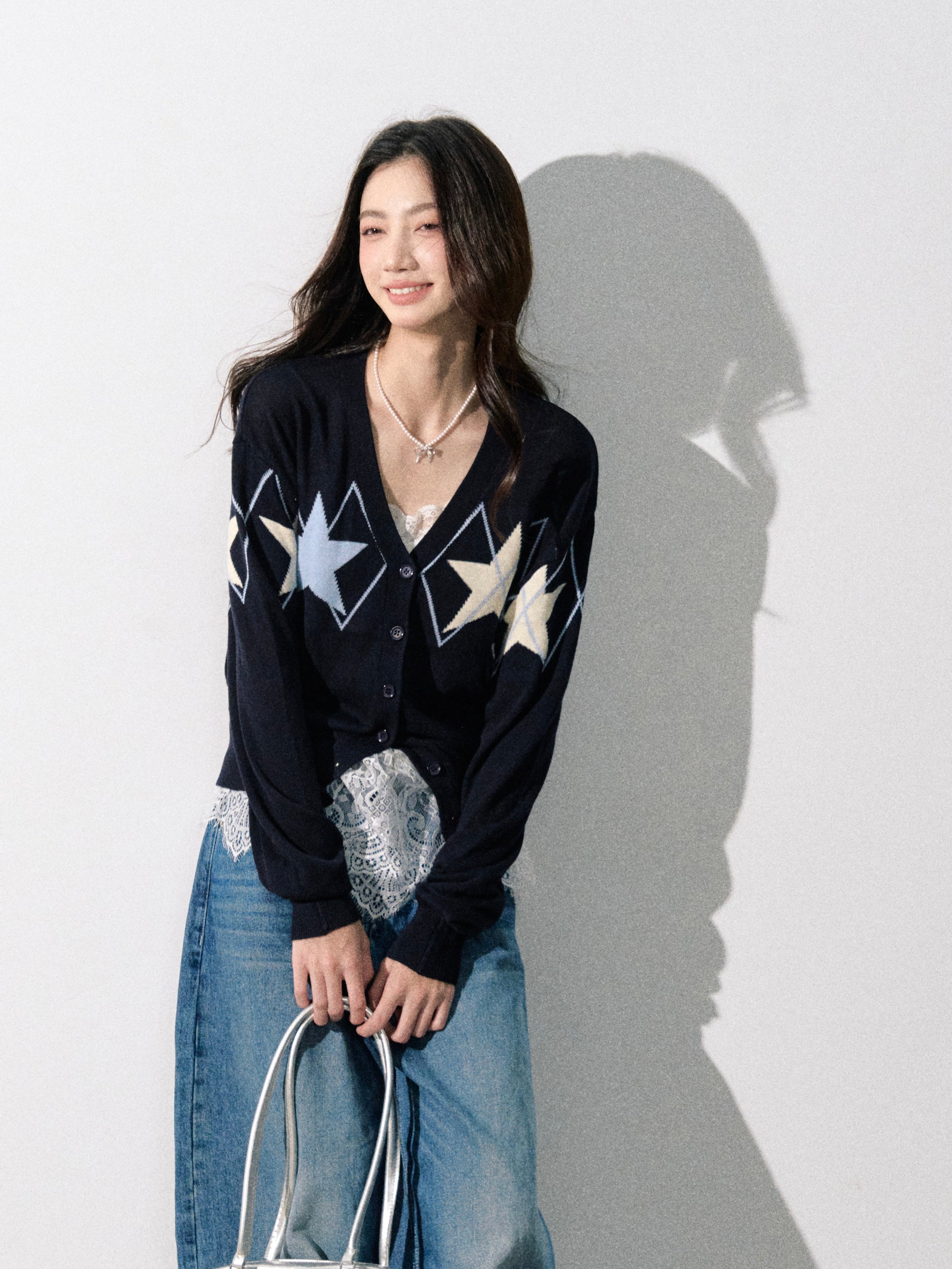 Lafreedom LAF350804 Vintage knitted cardigan