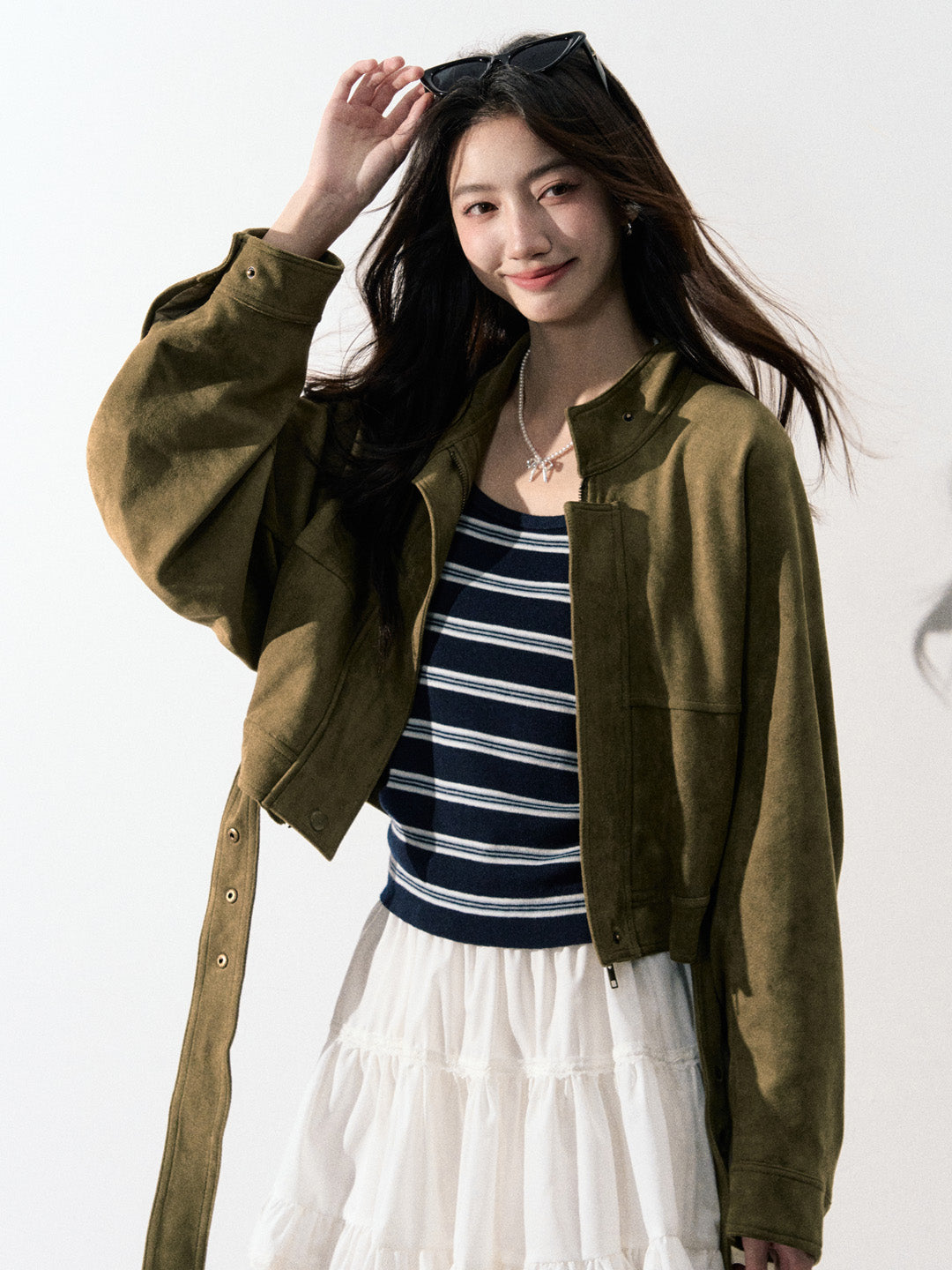 Lafreedom LAF350915 Retro stand up collar short jacket