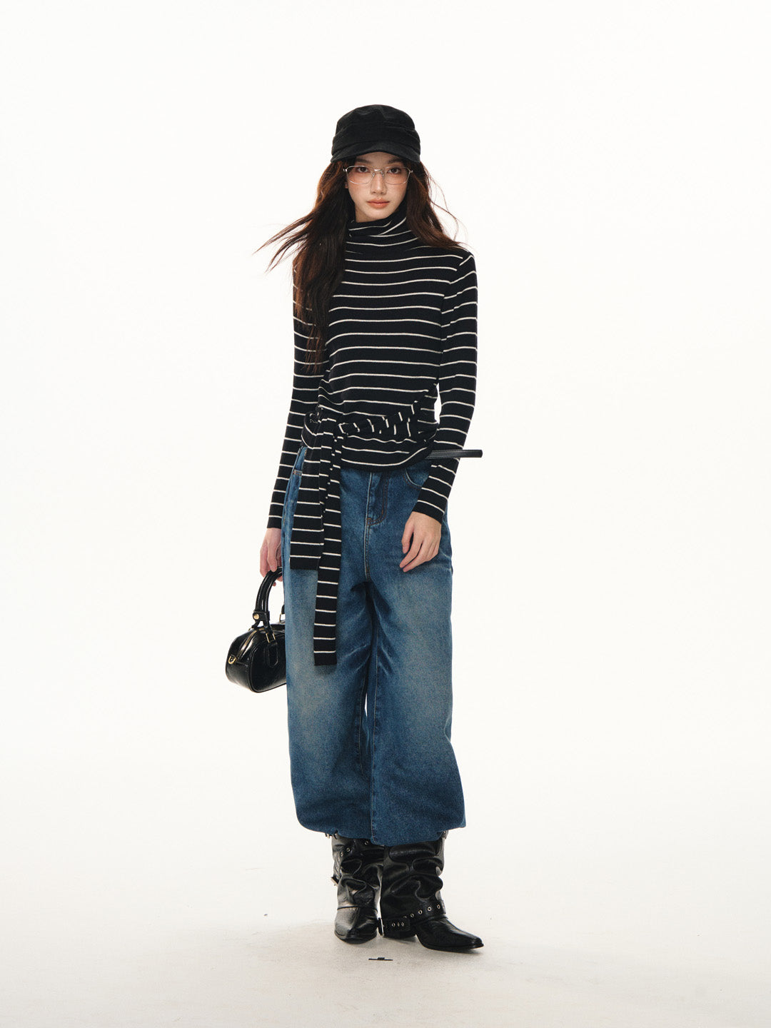 Lafreedom LAF351110 Striped irregular strap base top