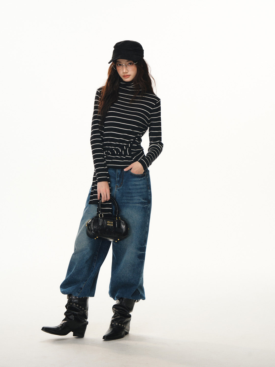 Lafreedom LAF351110 Striped irregular strap base top