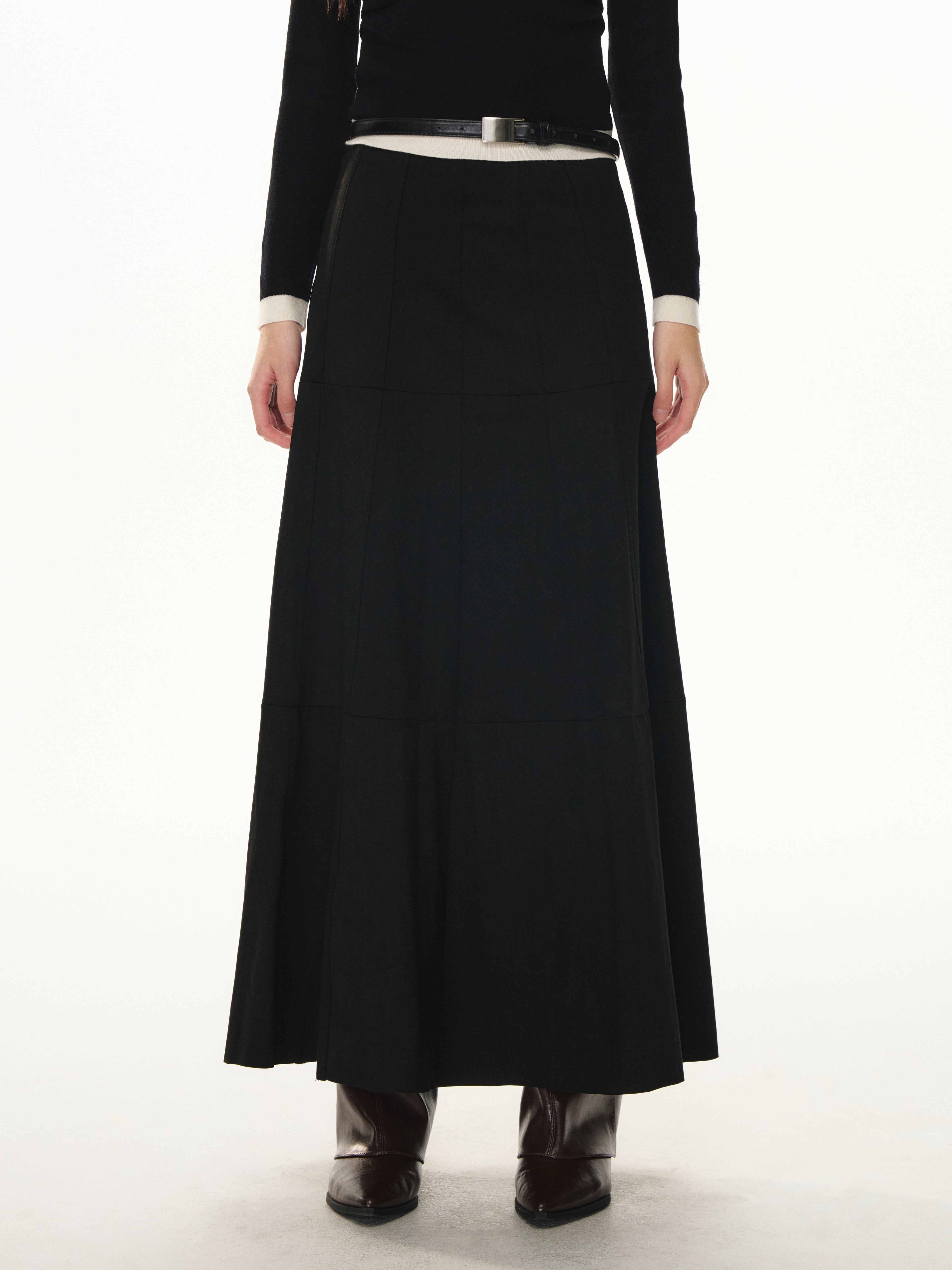 Lafreedom LAF351106 Suede plush flowing skirt