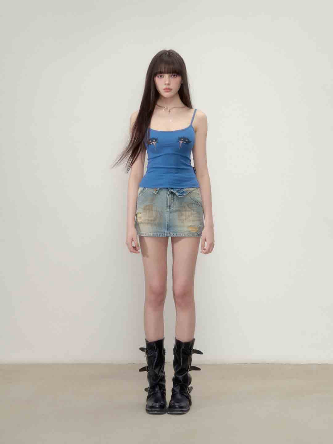 VIA PITTI VIABTP121 Fun printed vest straps (2color)