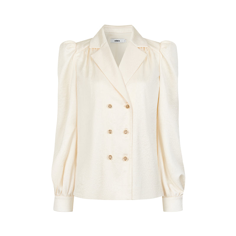 OShea Bubble sleeve textured shirt + skirt set (seperate)