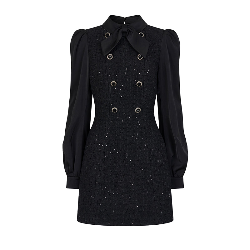 OShea Puff sleeve sequin dress