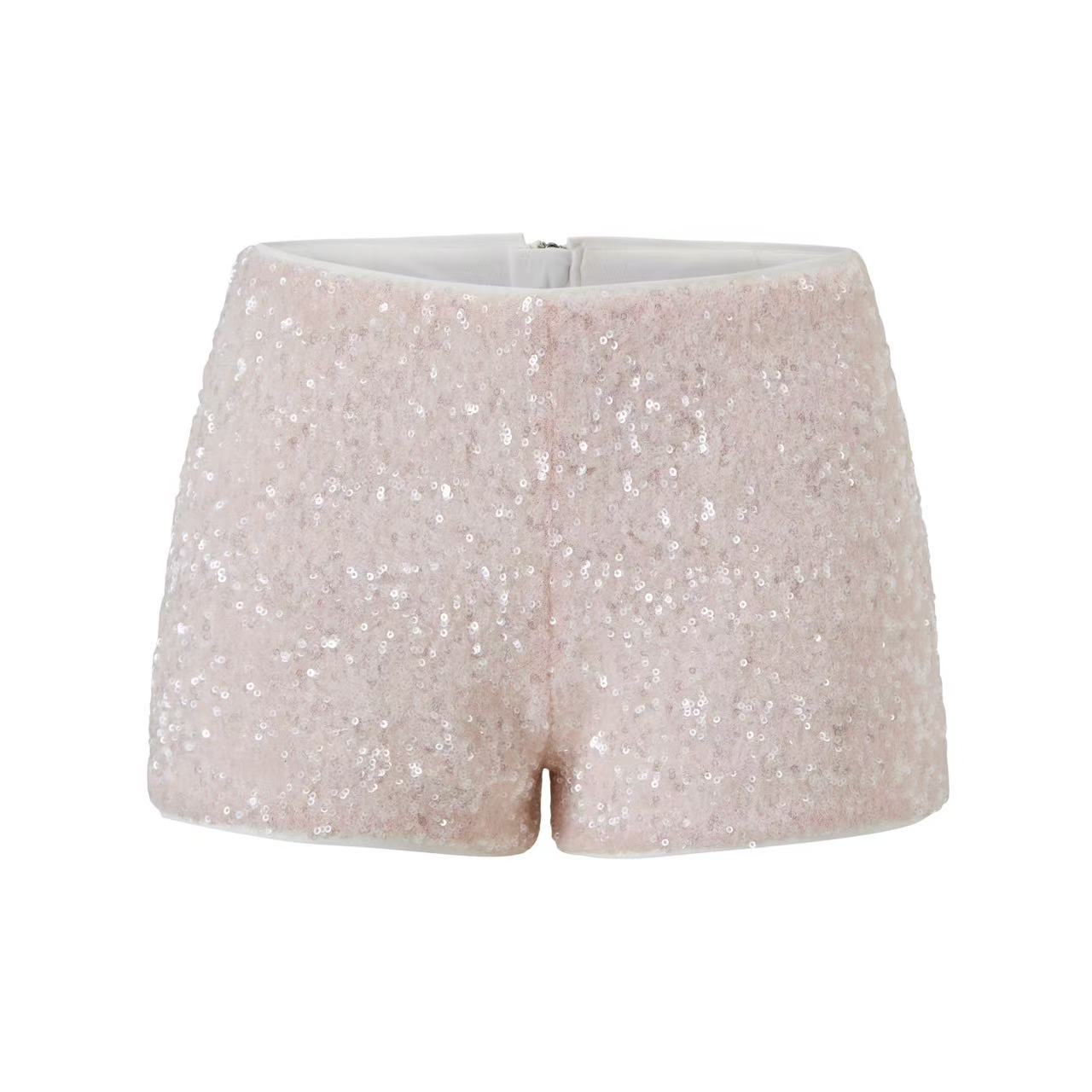 NOMEANSNO N153 Pink glitter shorts