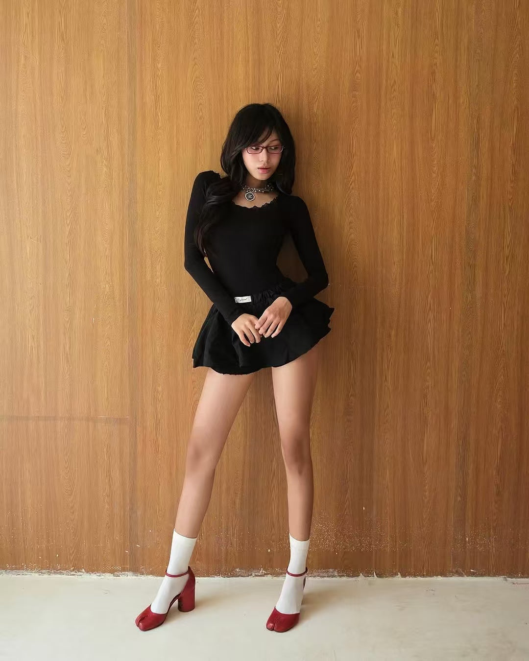 TinyMood BEAR TOP & BLOMY SKIRT