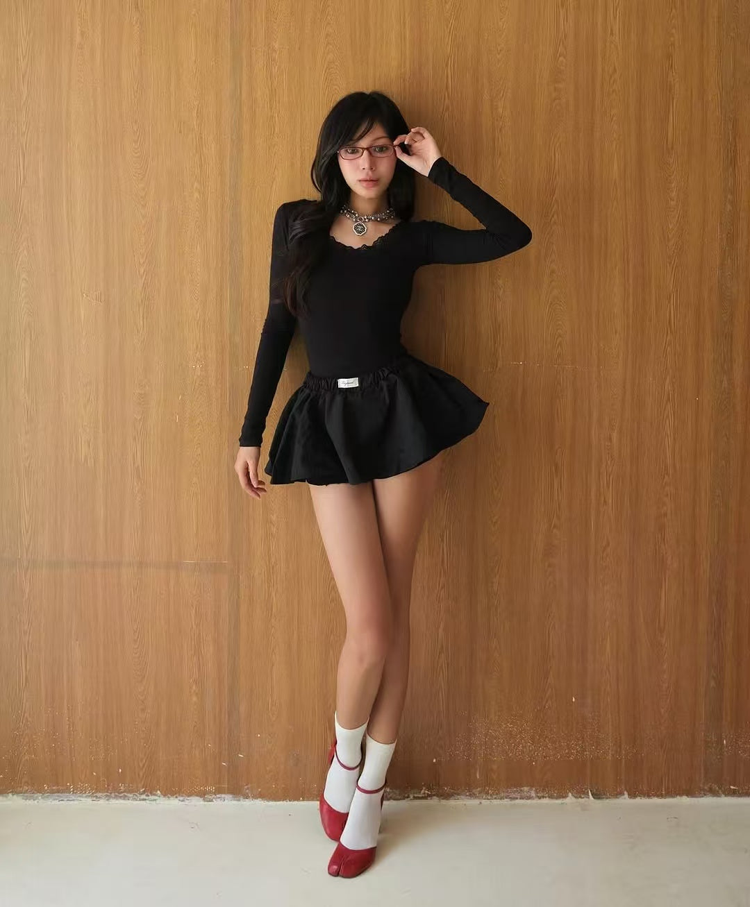 TinyMood BEAR TOP & BLOMY SKIRT