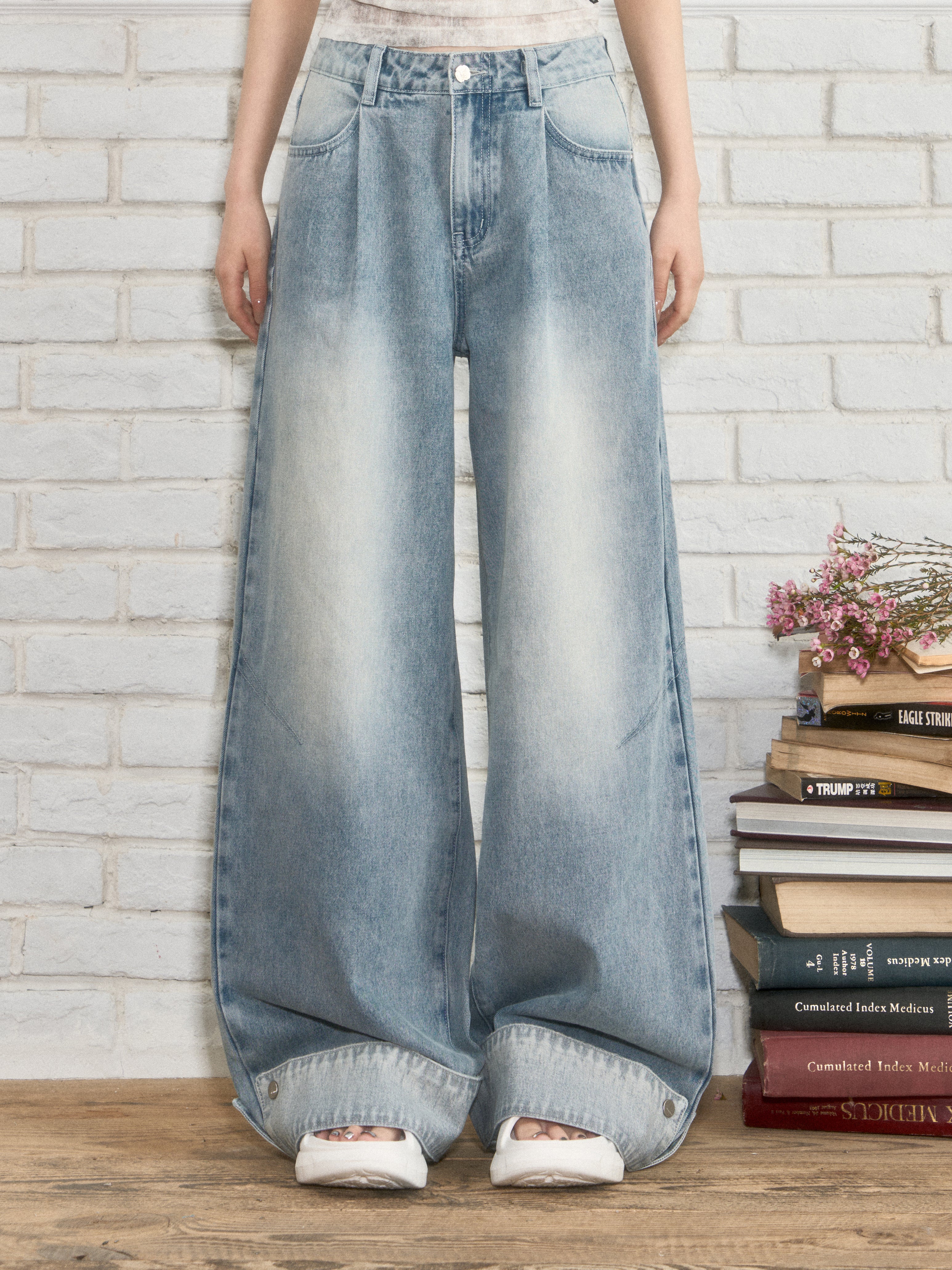 VIA PITTI VIABP232 Contrasting denim pants